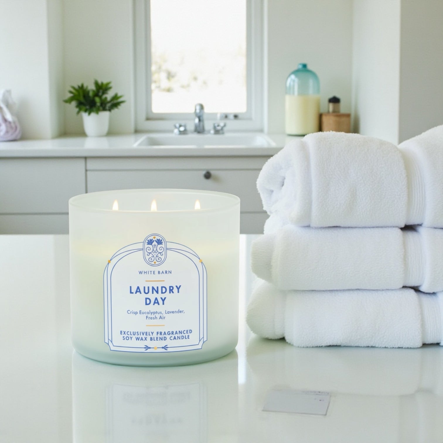 Laundry day Candle 14.5 oz + Artisanal shortcake soap (love from the heart)