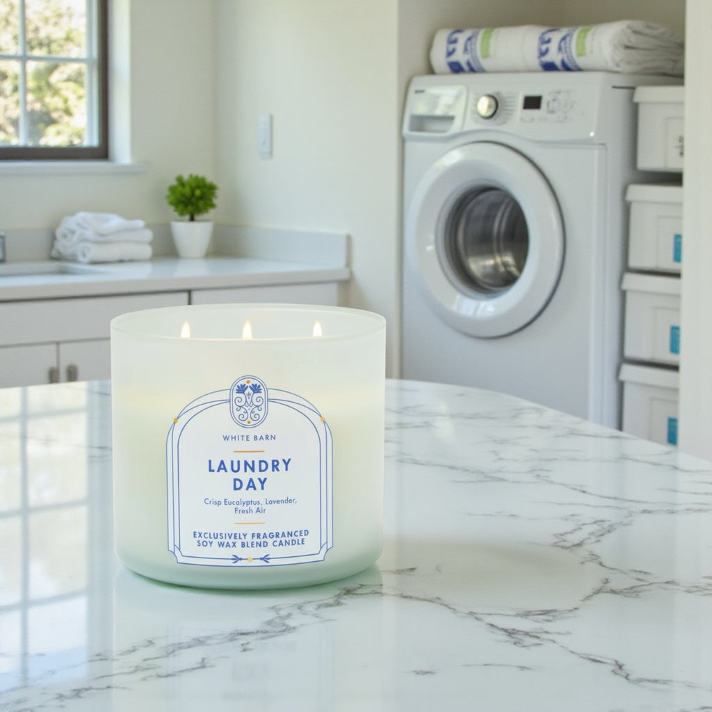 Laundry day Candle 14.5 oz + Artisanal shortcake soap (love from the heart)