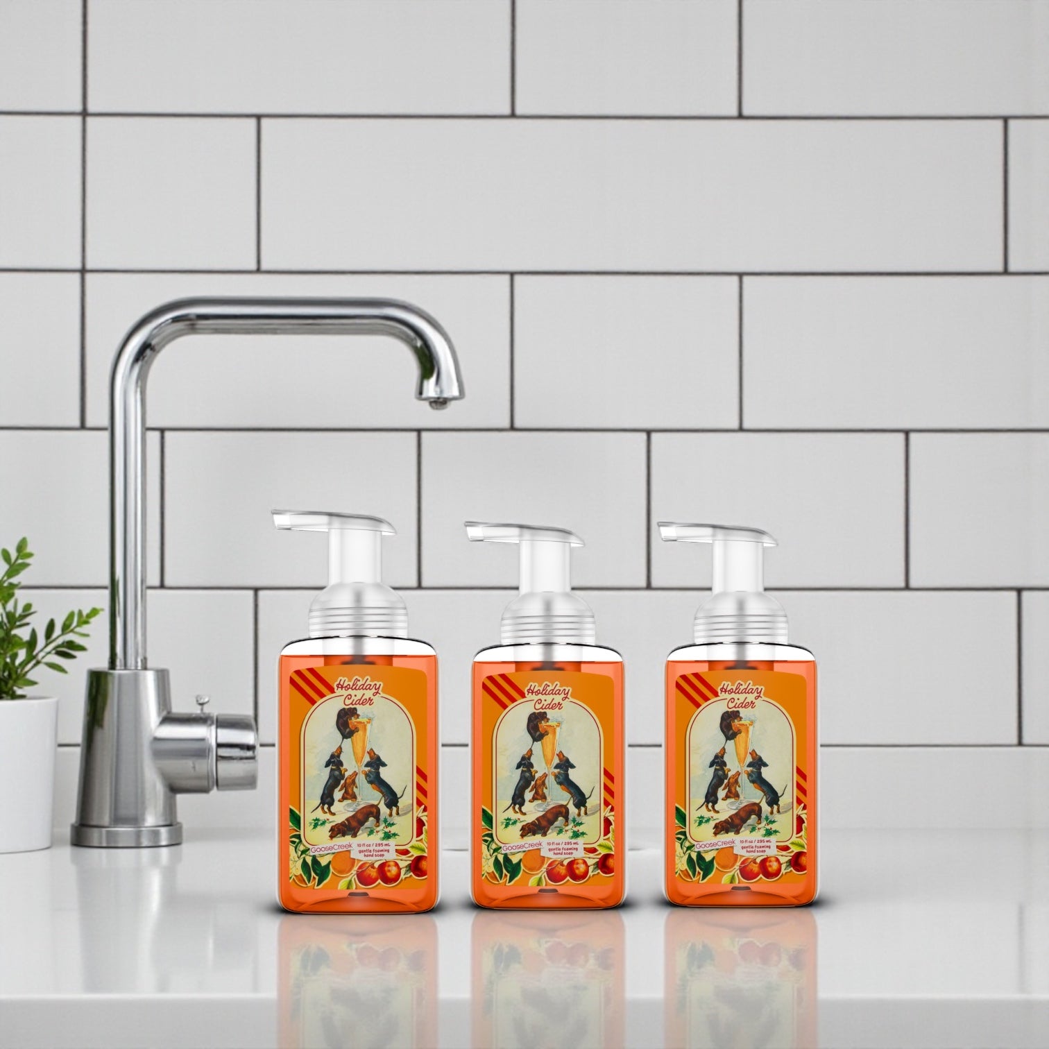 Holiday Cider Hand Soap set of 3  (10oz each)