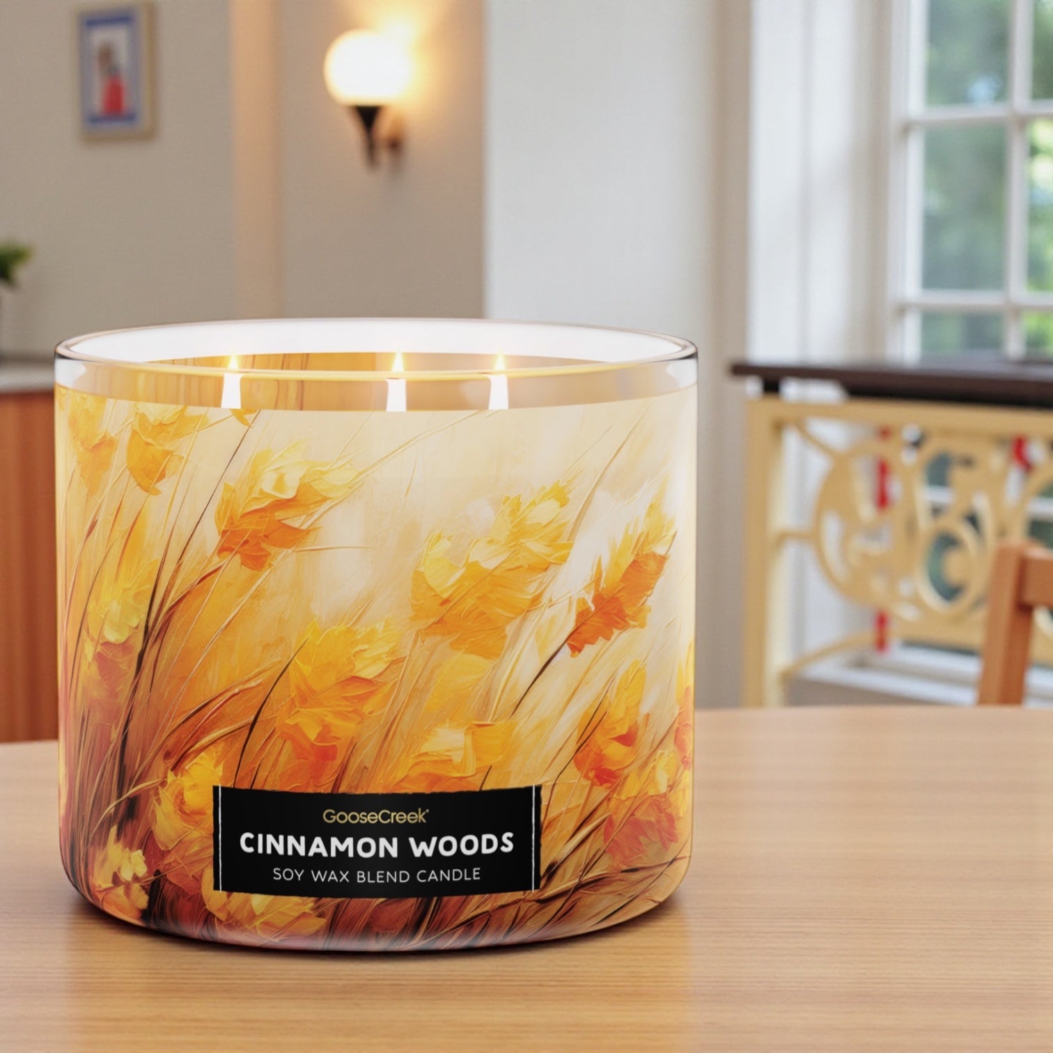 Cinnamon Woods Candle 14.5oz + Artisanal shortcake soap (love from the heart design)