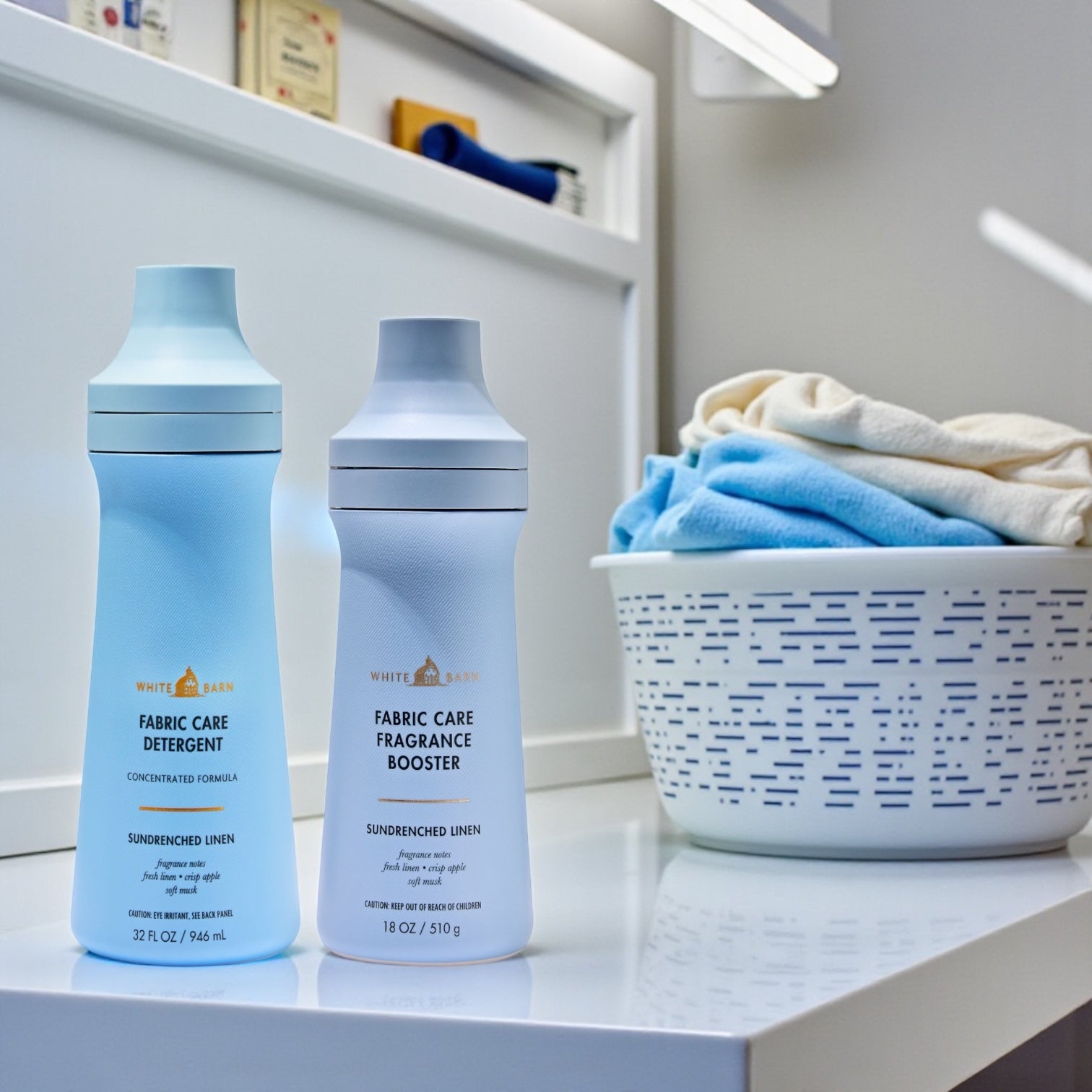 Sundrenched Linen Fabric Care Detergent 32oz Fragance Booster 18.oz