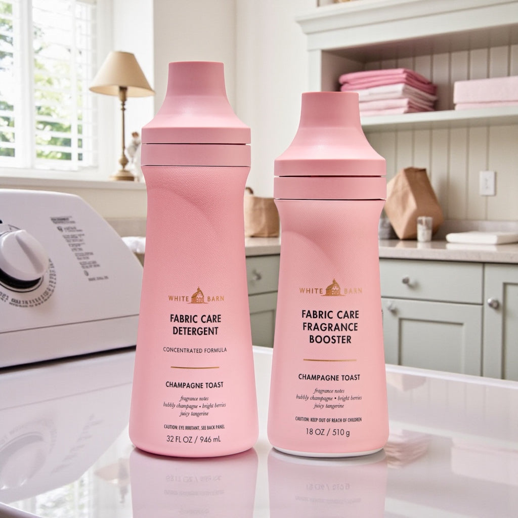 Champagne Toast Fabric Care Detergent 32oz & Fragrance Booster 18oz