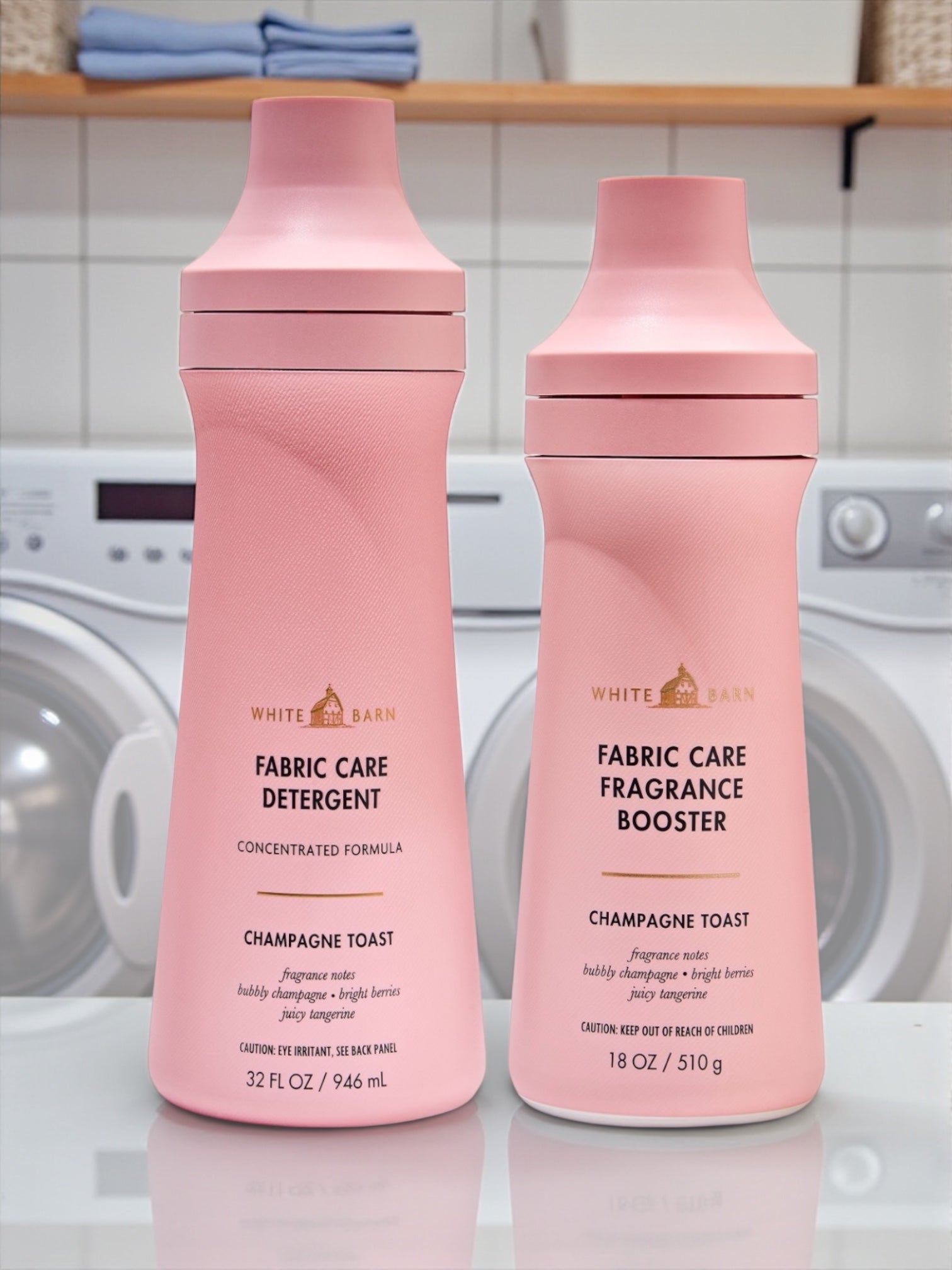 Champagne Toast Fabric Care Detergent 32oz & Fragrance Booster 18oz