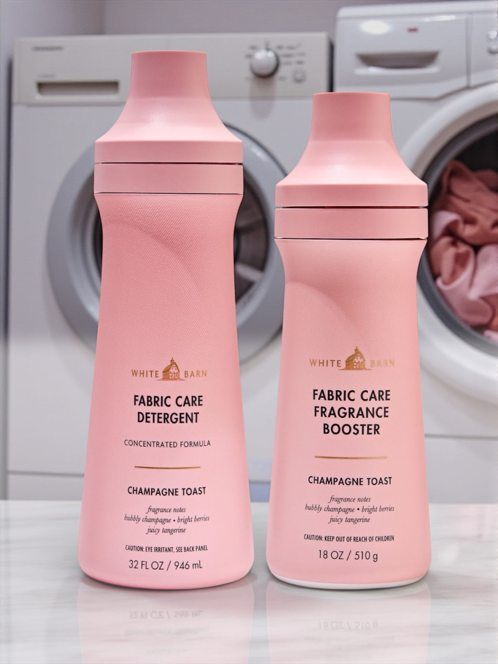 Champagne Toast Fabric Care Detergent 32oz & Fragrance Booster 18oz