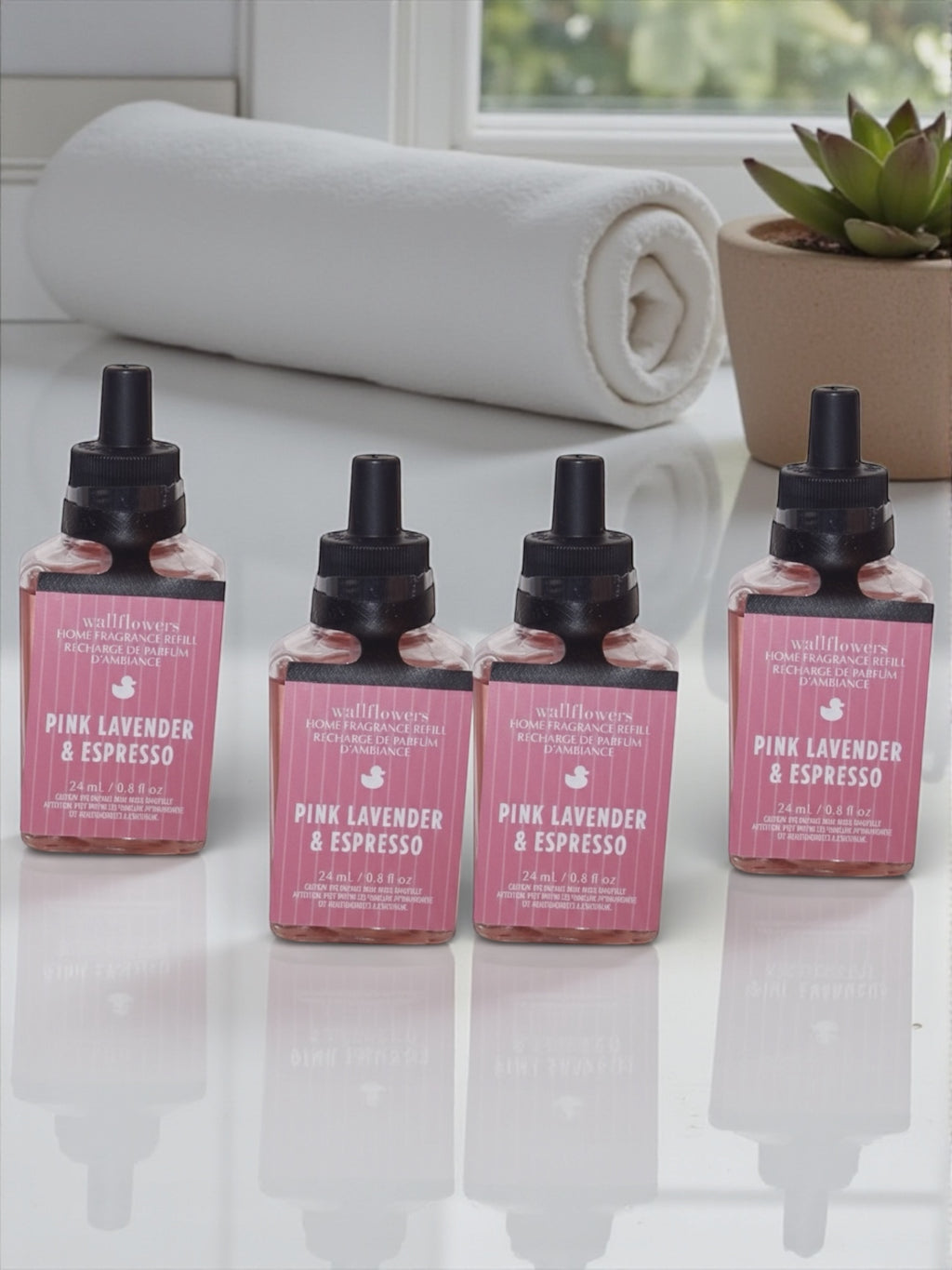 Pink Lavender & Espresso 4pack wallflowers fragances 0.8 fl oz (ea)