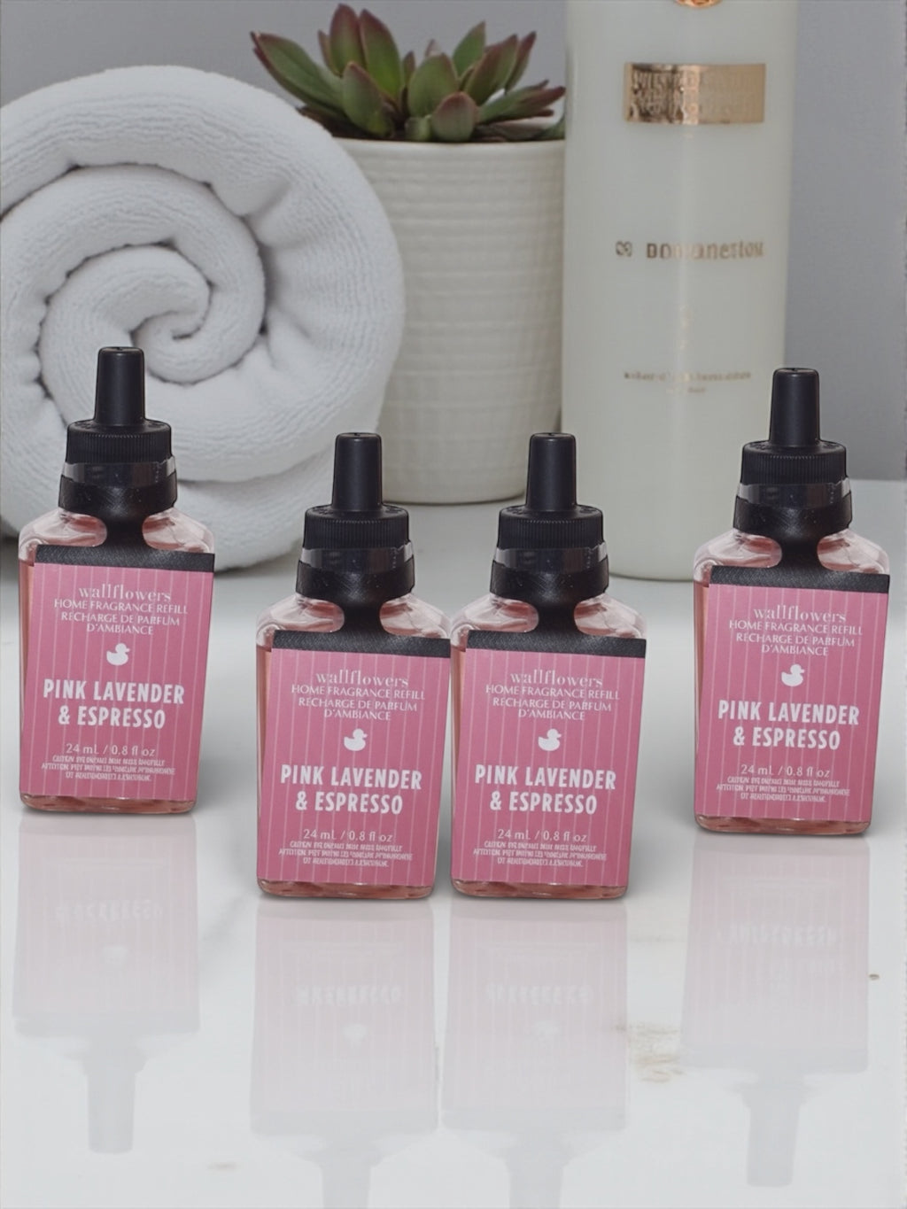 Pink Lavender & Espresso 4pack wallflowers fragances 0.8 fl oz (ea)