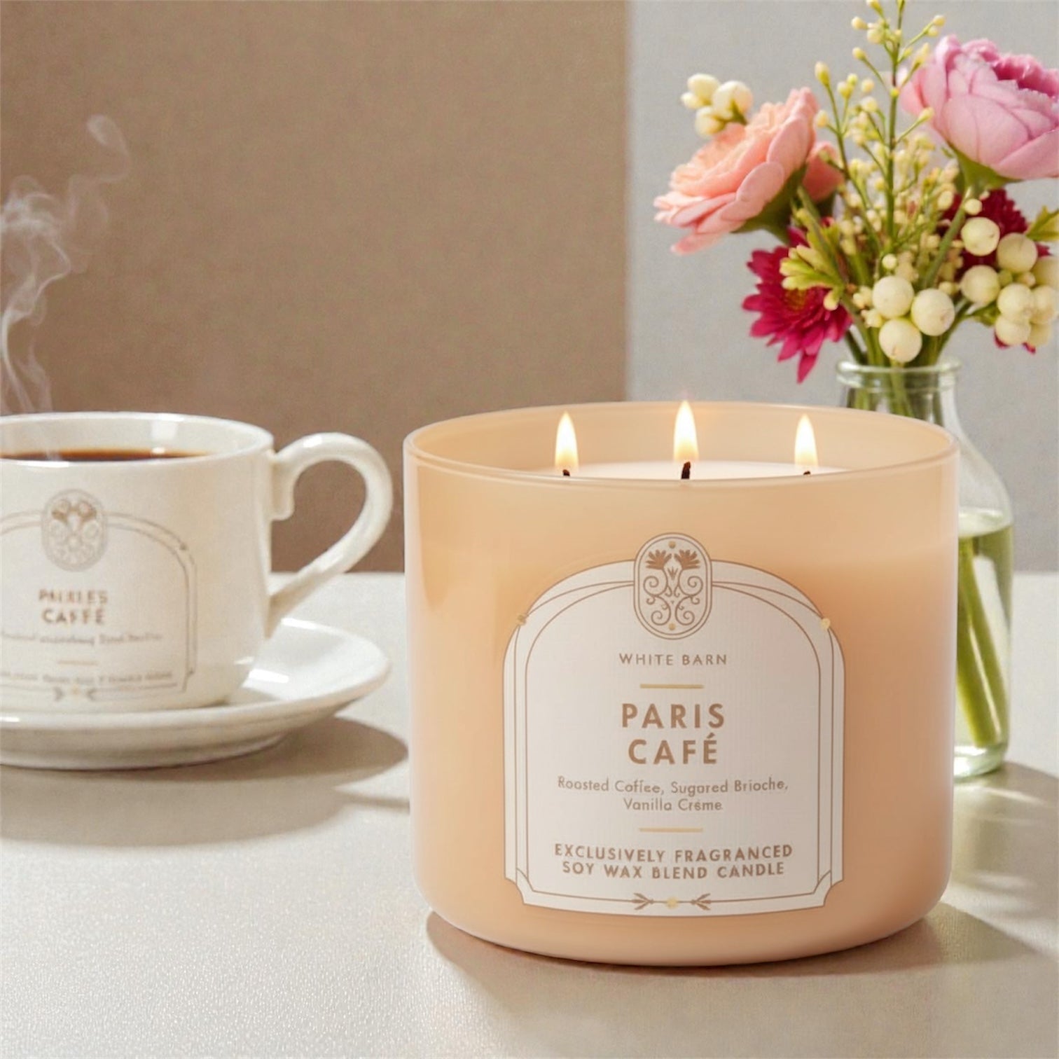 Candle 14.5 Paris Cafe & Love from the Heart Artisanal Goat Milk Soap as a gift