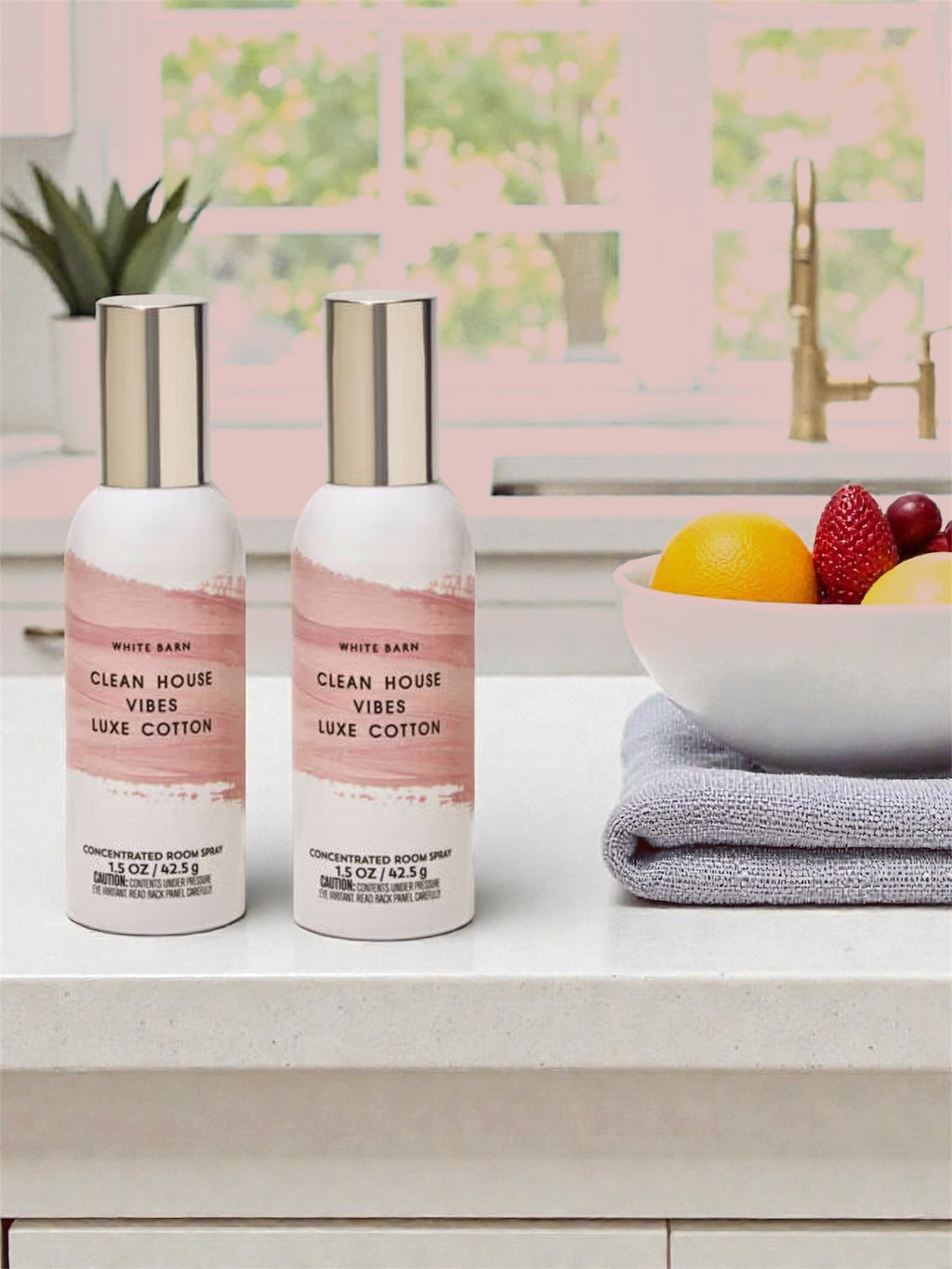 White &Barn Clean House V Luxe Cotton Concentrated Room Spray, 1.5 OZ, 2 Pack