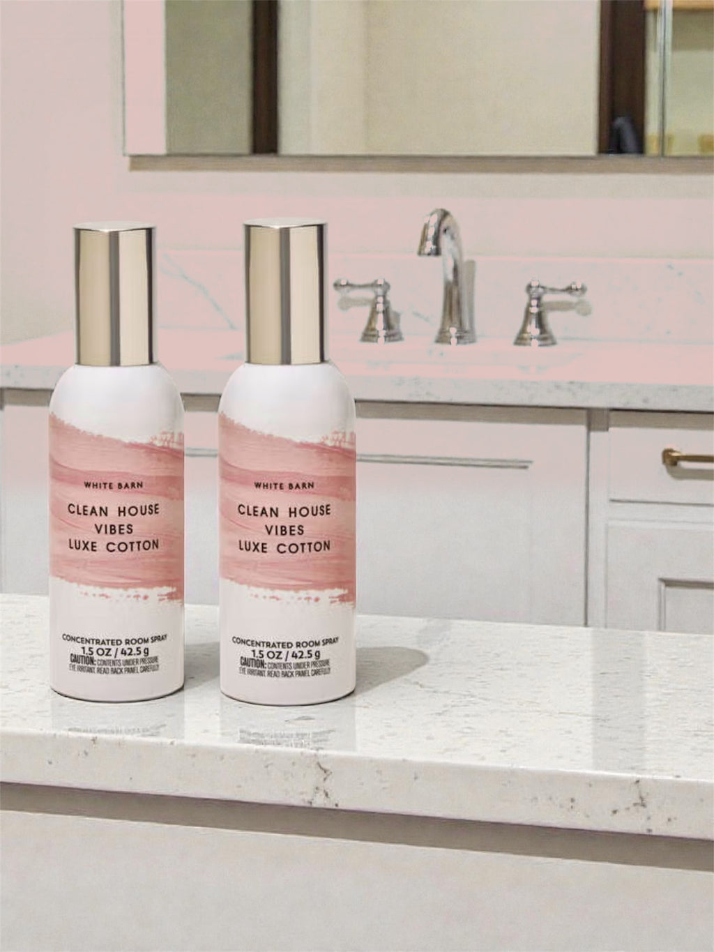 White &Barn Clean House V Luxe Cotton Concentrated Room Spray, 1.5 OZ, 2 Pack