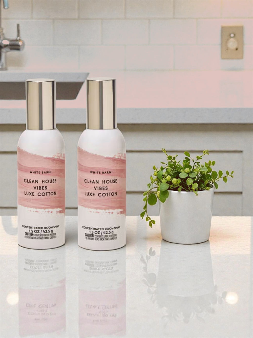 White &Barn Clean House V Luxe Cotton Concentrated Room Spray, 1.5 OZ, 2 Pack