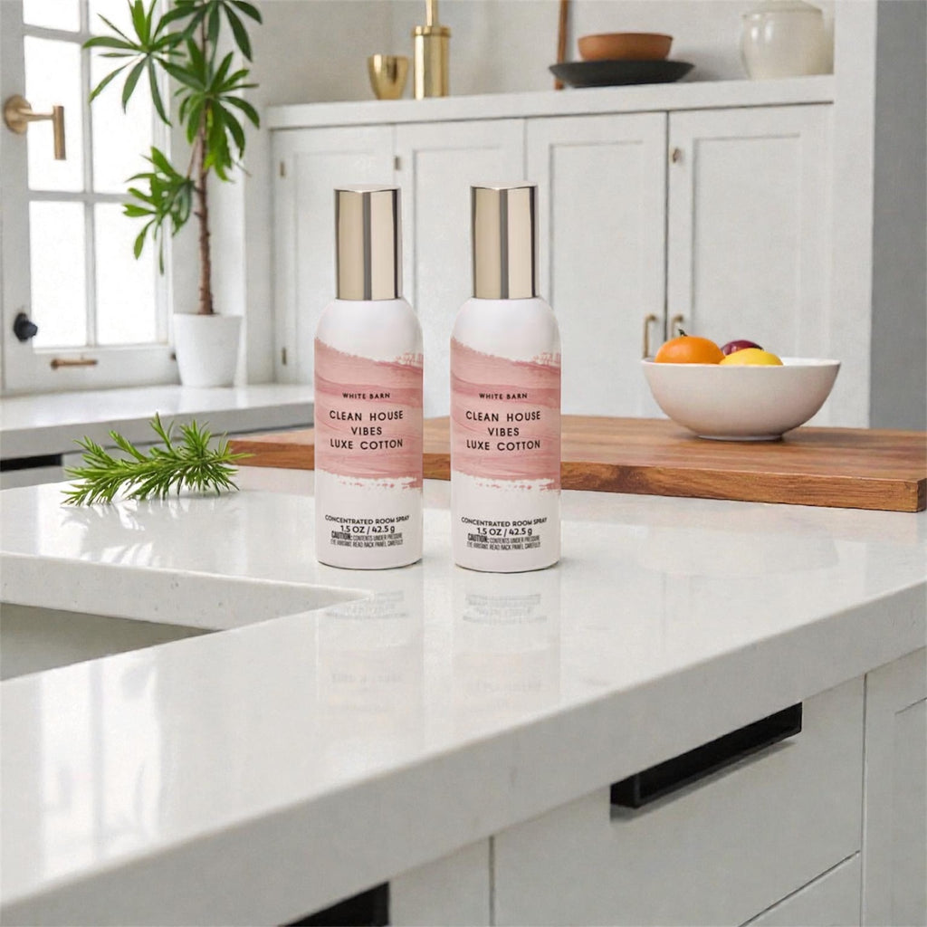 White &Barn Clean House V Luxe Cotton Concentrated Room Spray, 1.5 OZ, 2 Pack