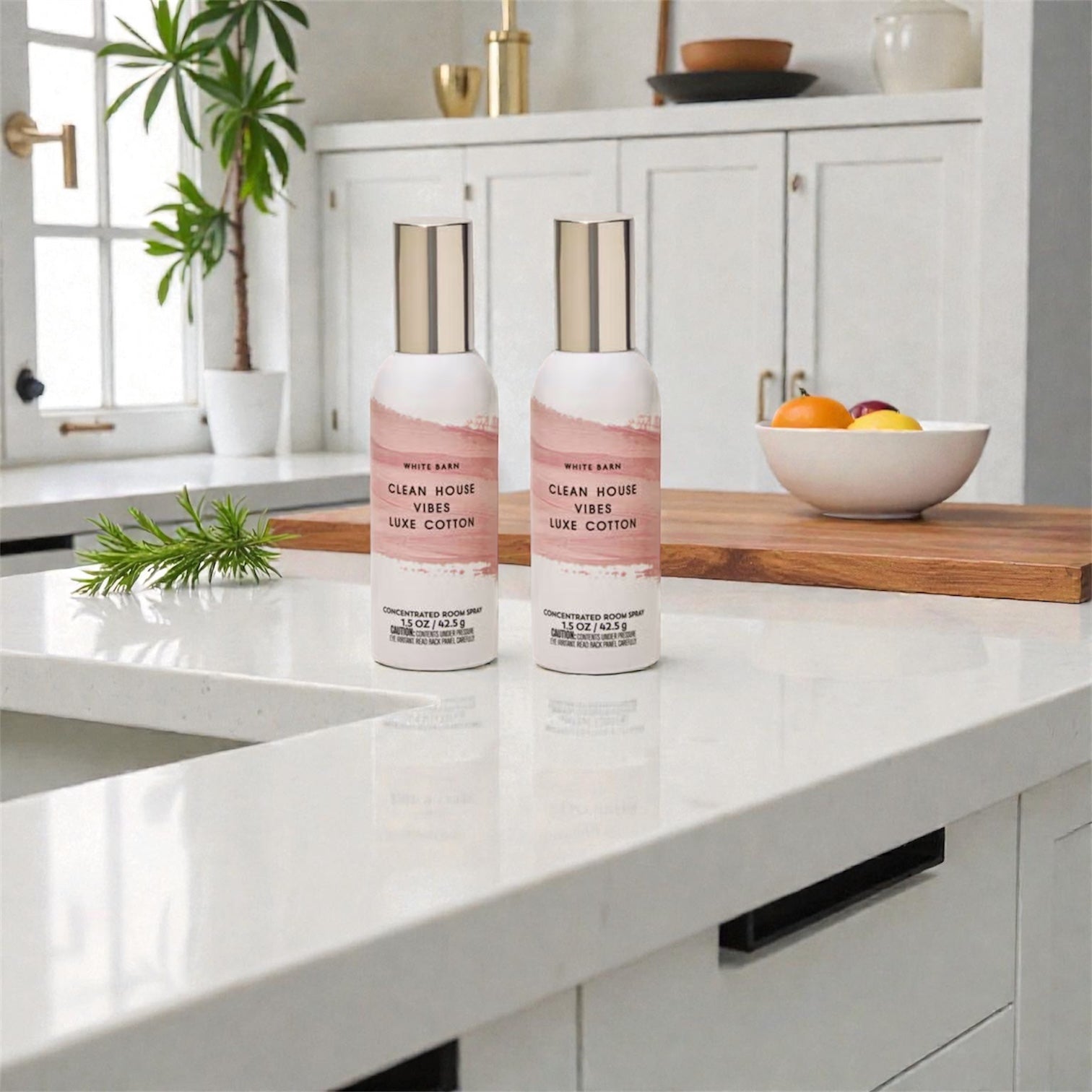 White &Barn Clean House V Luxe Cotton Concentrated Room Spray, 1.5 OZ, 2 Pack