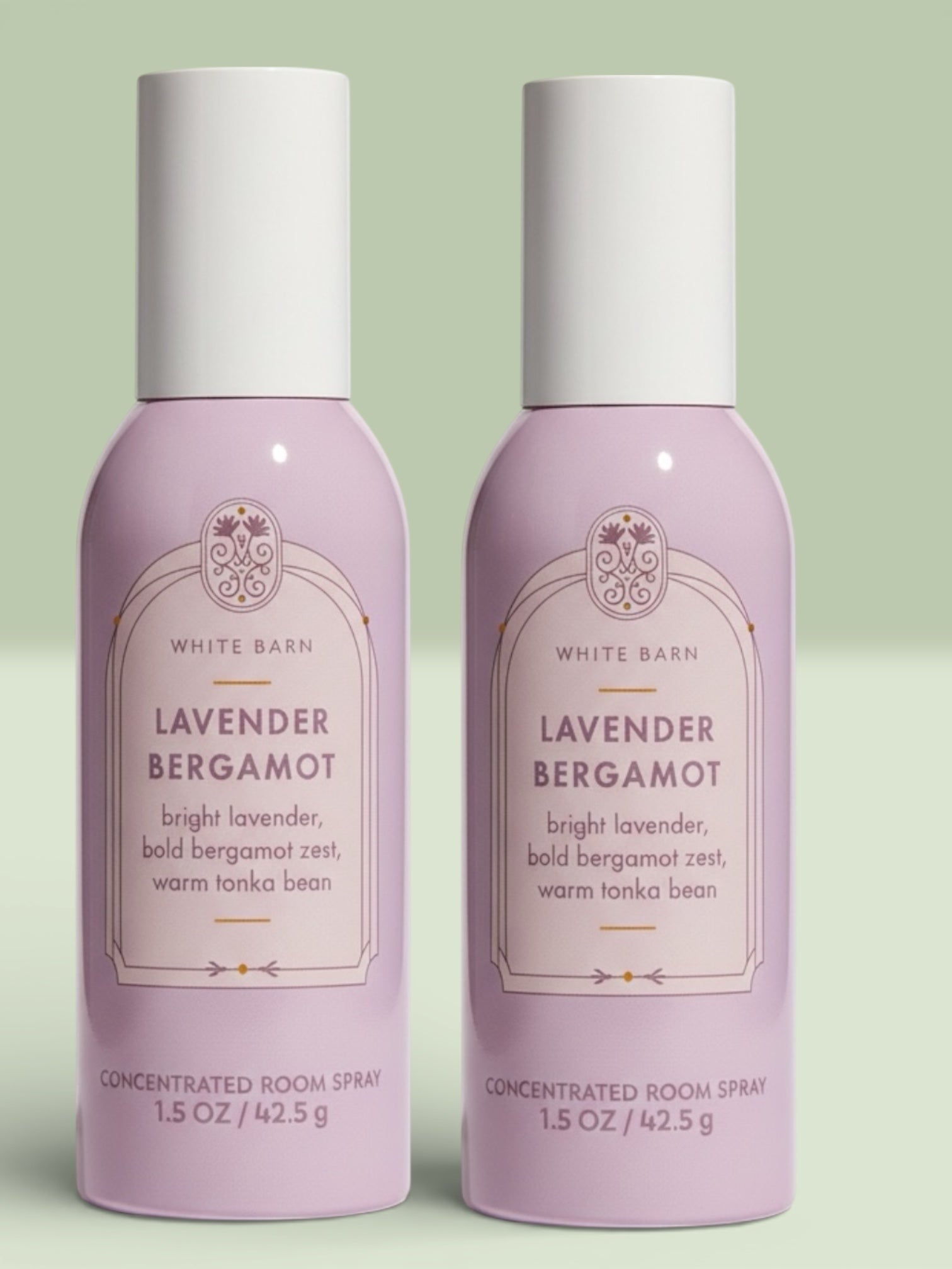 White &Barn Lavender Bergamot Concentrated Room Spray, Bright Lavender, Bold Bergamot Zest, Warm Tonka Bean, 1.5 OZ, 42.5g