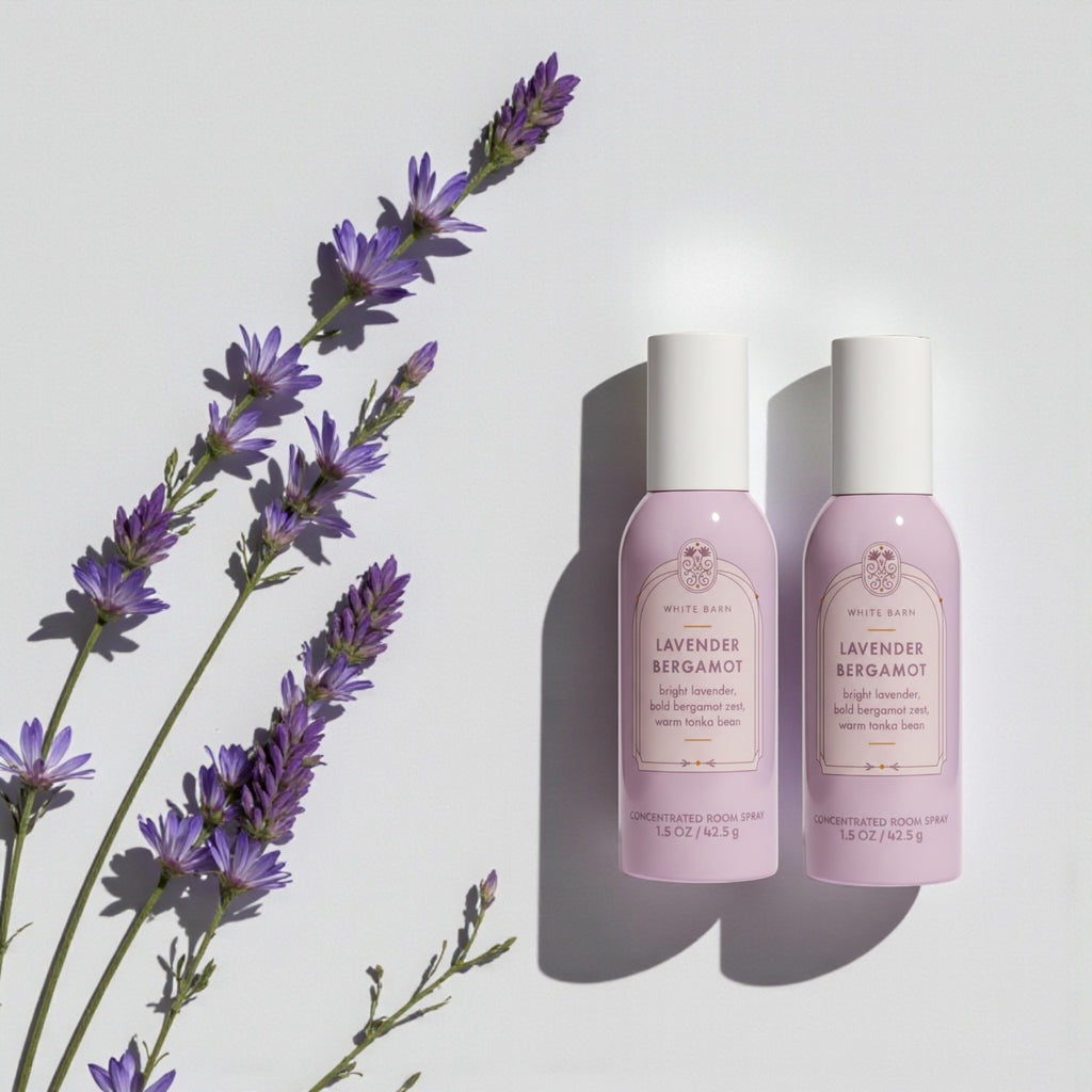 White &Barn Lavender Bergamot Concentrated Room Spray, Bright Lavender, Bold Bergamot Zest, Warm Tonka Bean, 1.5 OZ, 42.5g