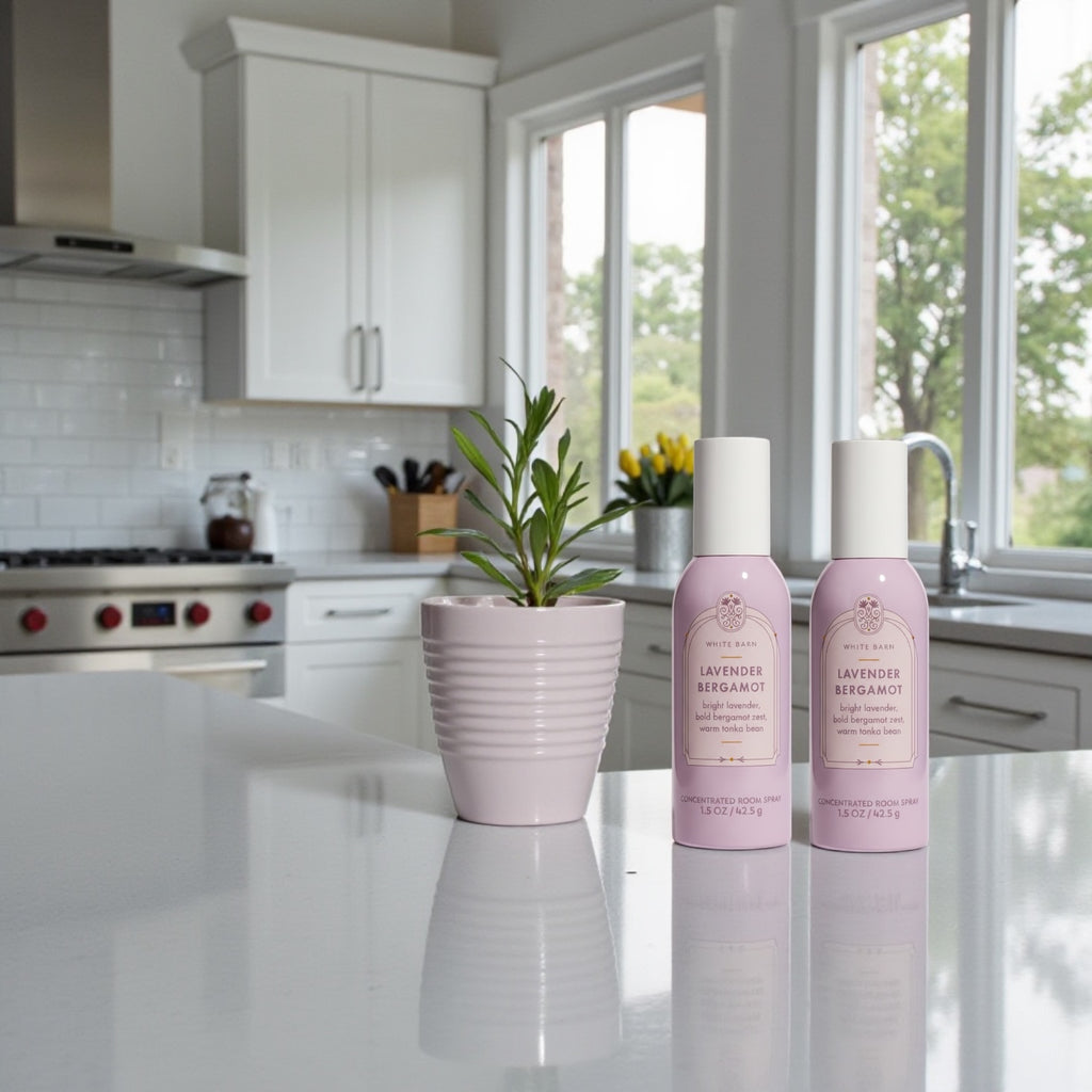 White &Barn Lavender Bergamot Concentrated Room Spray, Bright Lavender, Bold Bergamot Zest, Warm Tonka Bean, 1.5 OZ, 42.5g