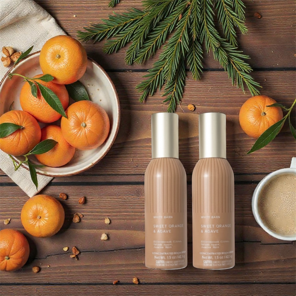 White& Barn Sweet Orange & Agave Concentrated Room Spray, Effervescent Citrus, 1.5 oz, 2 Pack