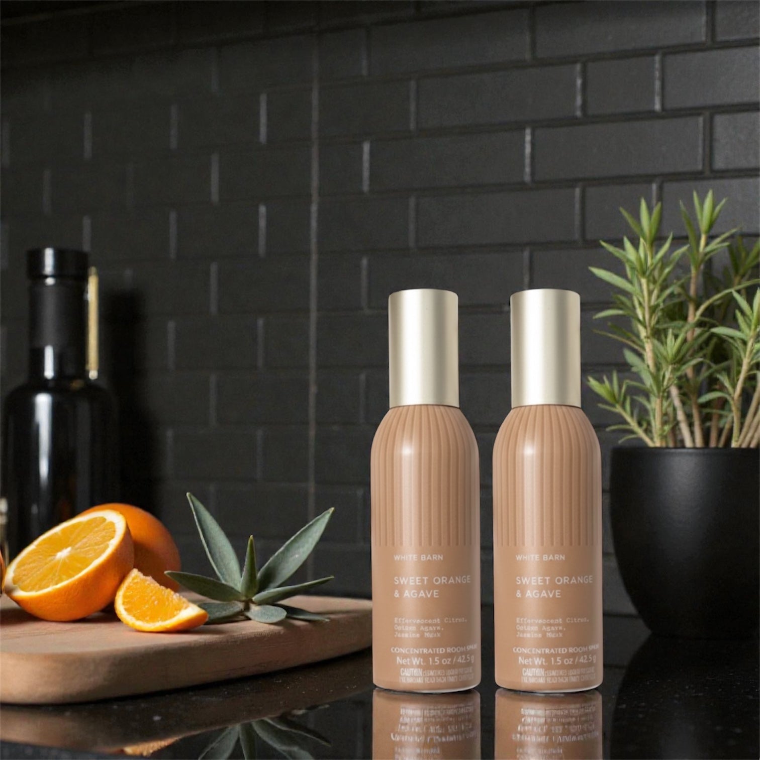 White& Barn Sweet Orange & Agave Concentrated Room Spray, Effervescent Citrus, 1.5 oz, 2 Pack