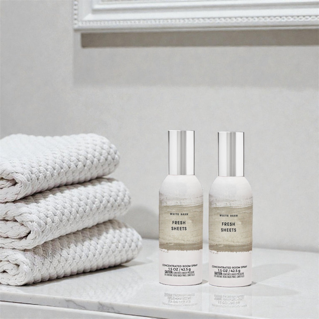 White &Barn Fresh Sheets Concentrated Room Spray, 1.5 OZ/42.5g, Home Fragrance, Set of 2