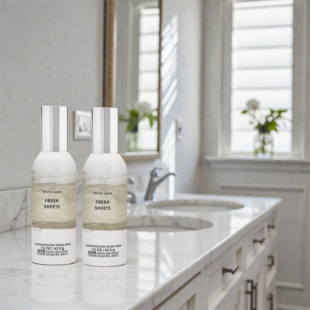 White &Barn Fresh Sheets Concentrated Room Spray, 1.5 OZ/42.5g, Home Fragrance, Set of 2