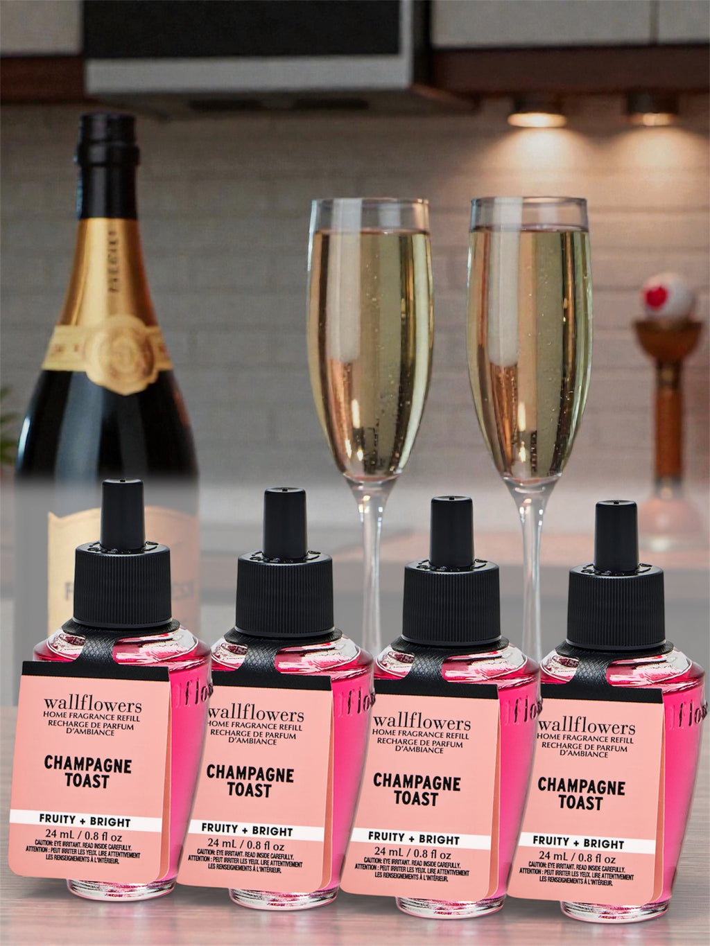 Wallflowers Champagne Toast Home Fragrance Refill, Fruity & Bright, 24 mL / 0.8 fl oz