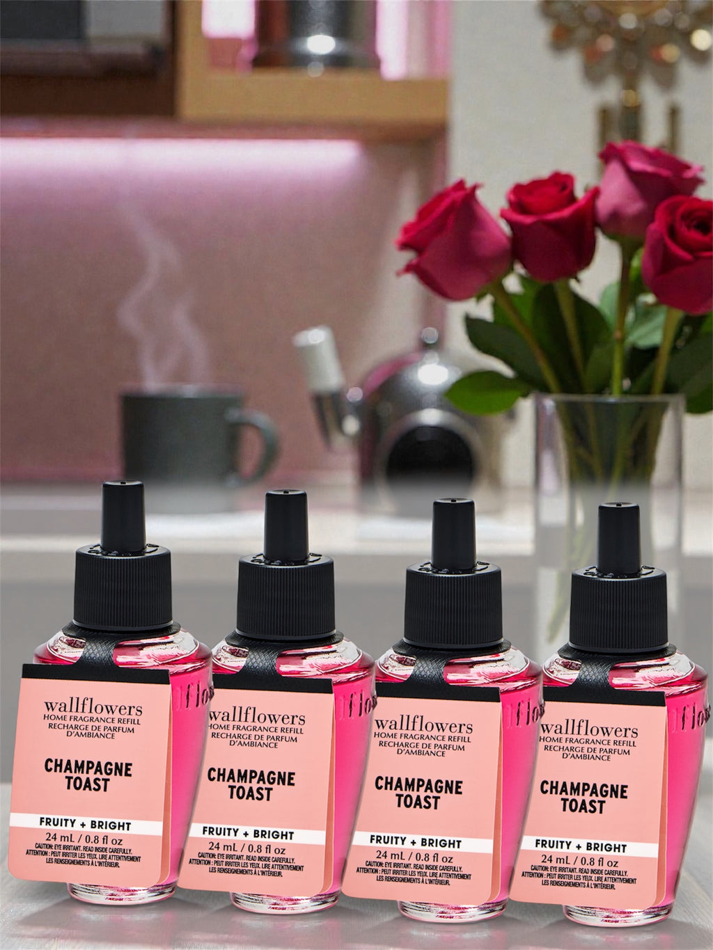 Wallflowers Champagne Toast Home Fragrance Refill, Fruity & Bright, 24 mL / 0.8 fl oz