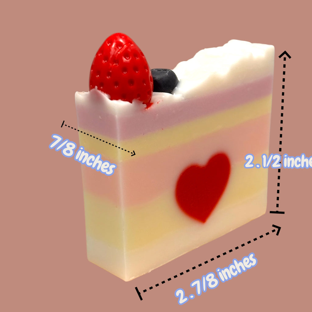 Goat milk artisanal soap Love from the heart set of 3