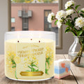 Poet's Garden (White Picket Honeysuckle) Candle 14.5oz + Artisanal Soap (birds in love design)