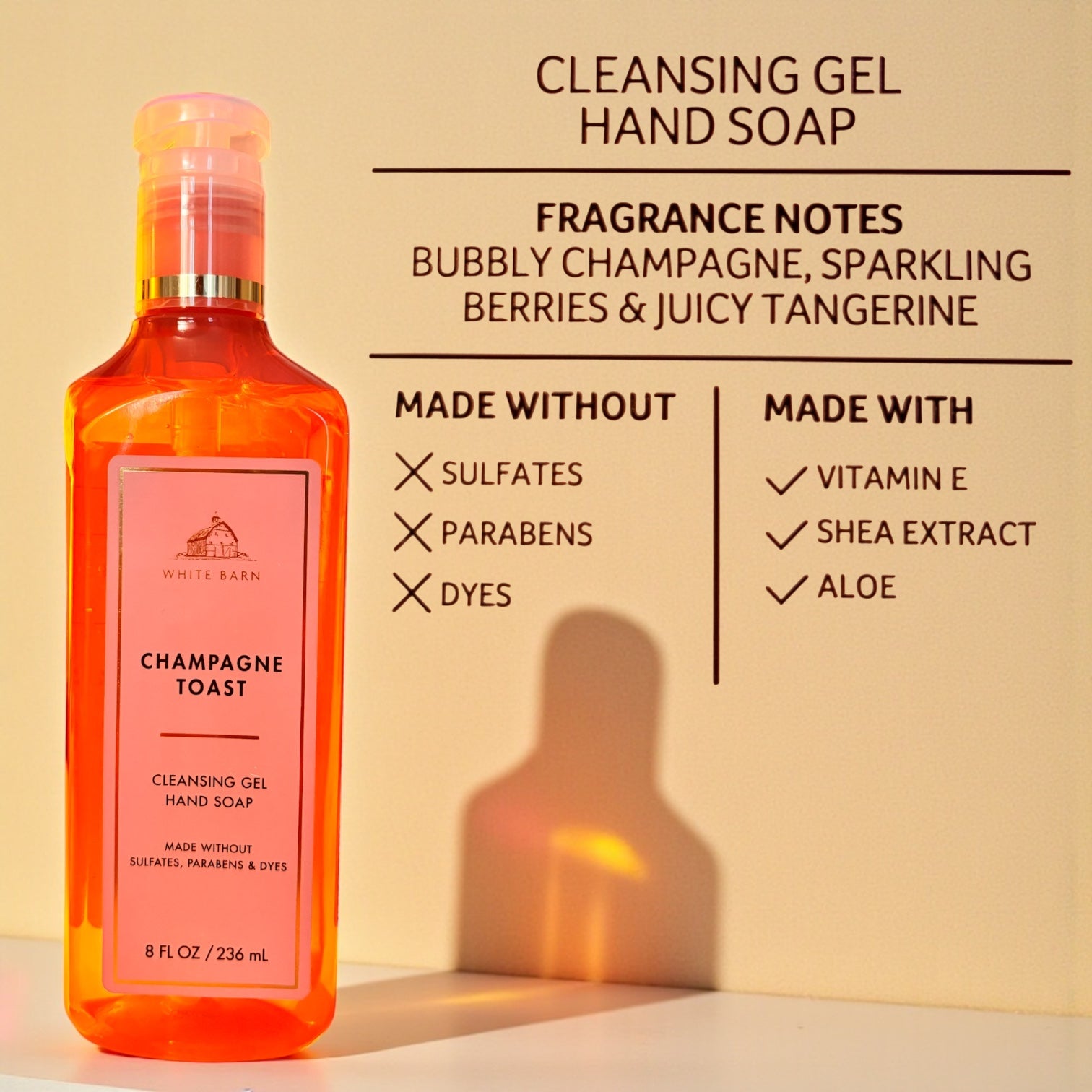 Hand Soap Champagne toast set of 3 (8fl oz ea)