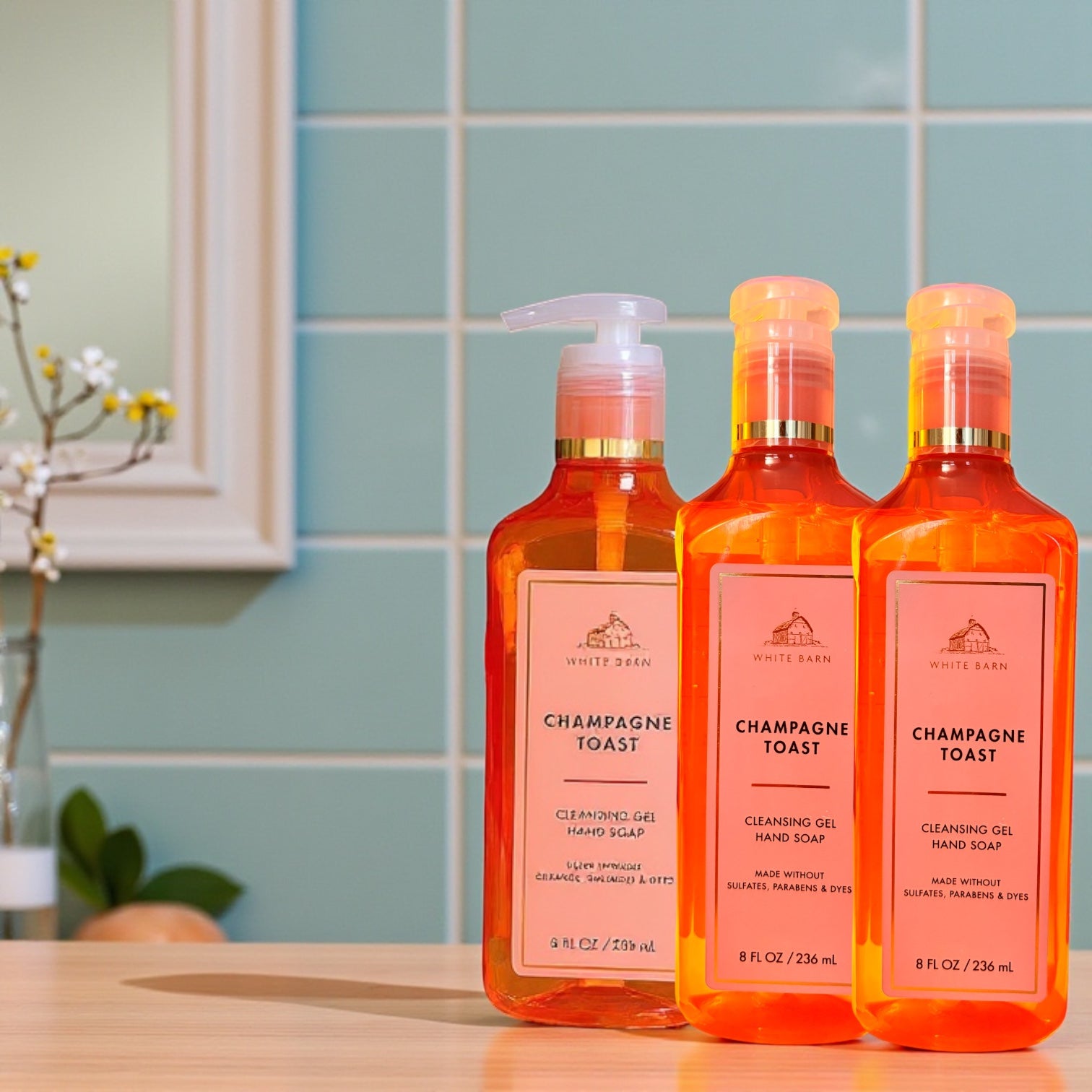 Hand Soap Champagne toast set of 3 (8fl oz ea)
