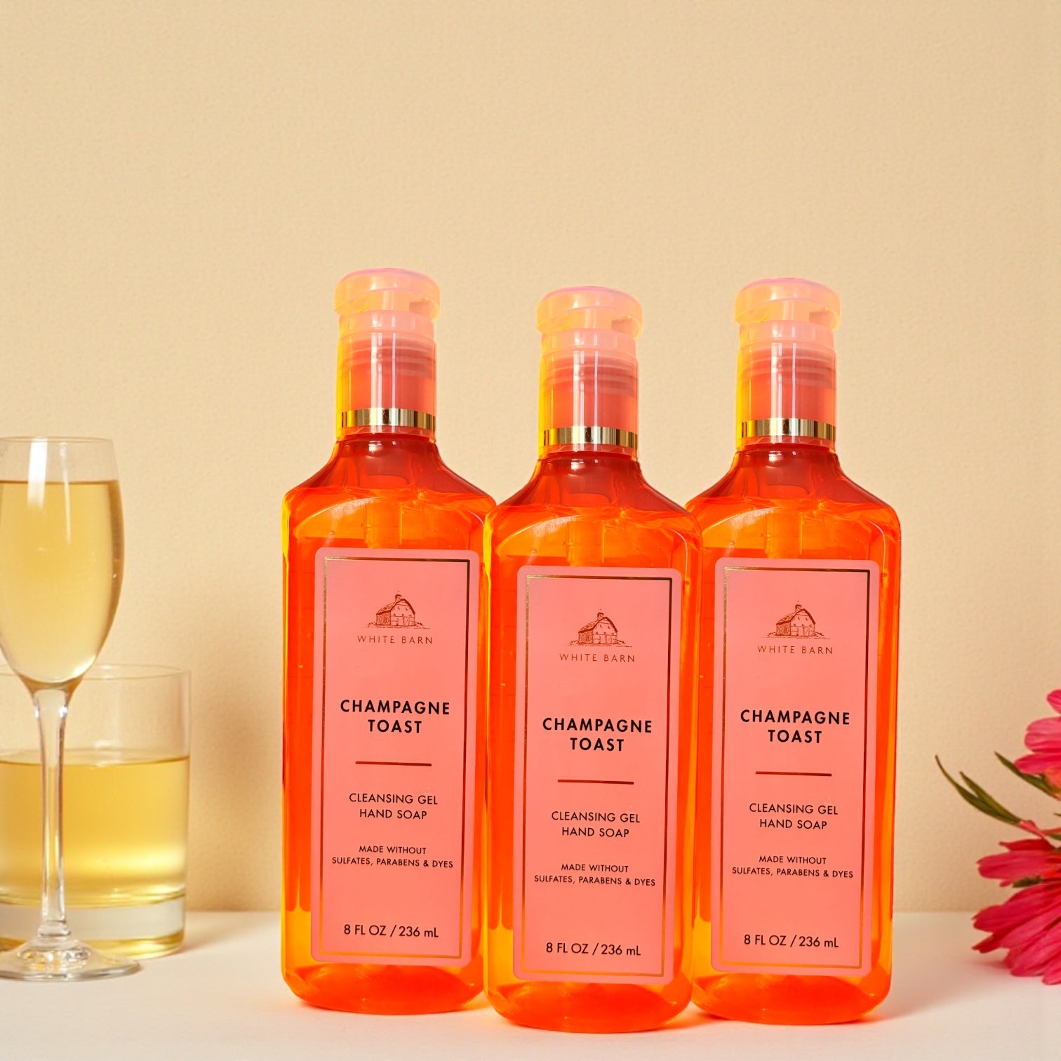 Hand Soap Champagne toast set of 3 (8fl oz ea)