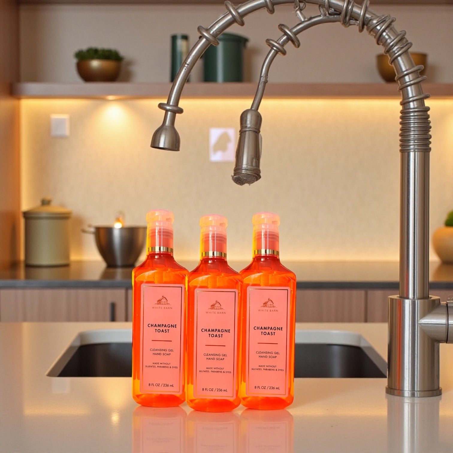 Hand Soap Champagne toast set of 3 (8fl oz ea)