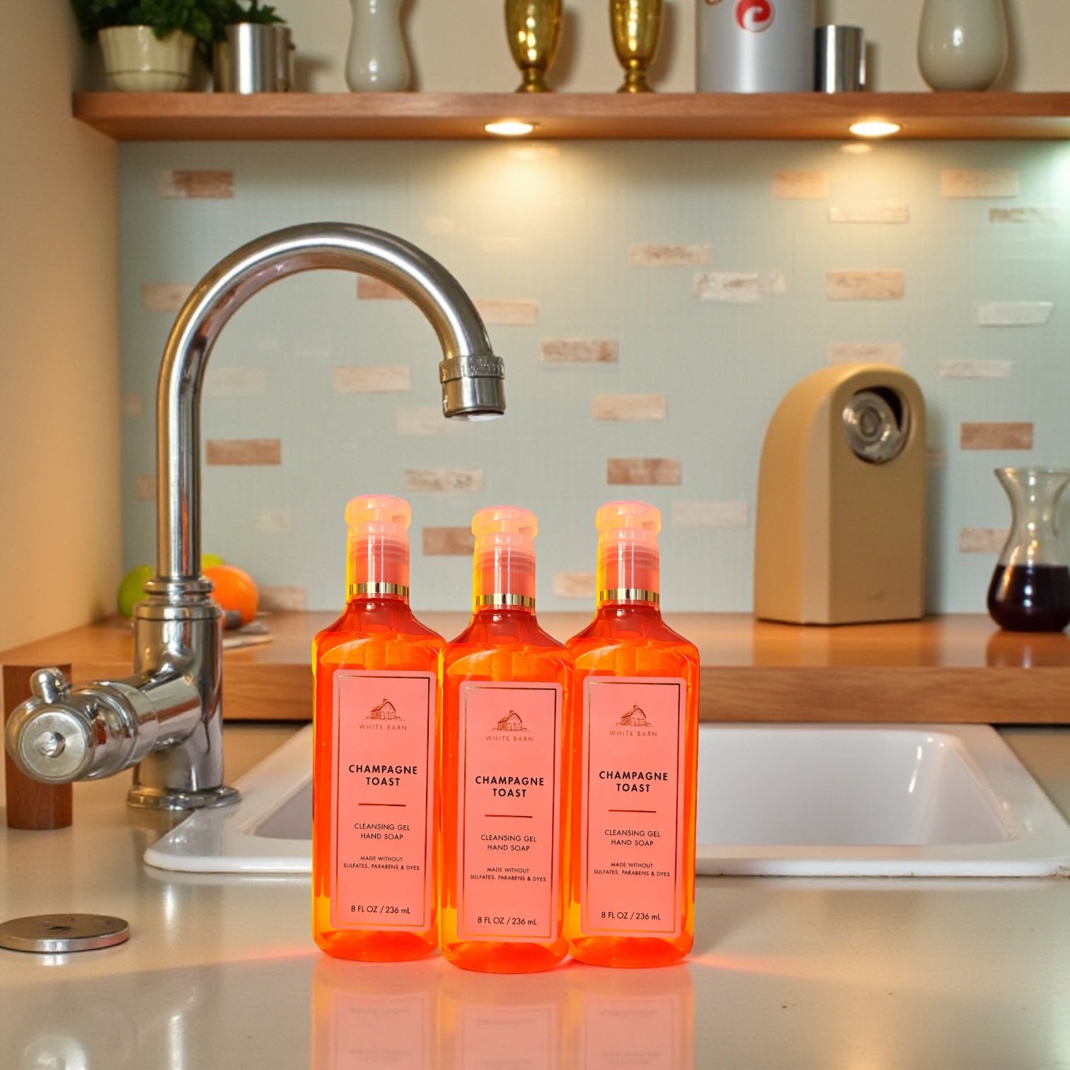 Hand Soap Champagne toast set of 3 (8fl oz ea)