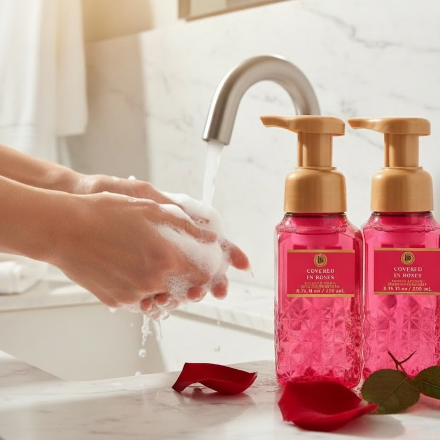 Hand soap Covered in roses set of (3 8.75fl oz ea)