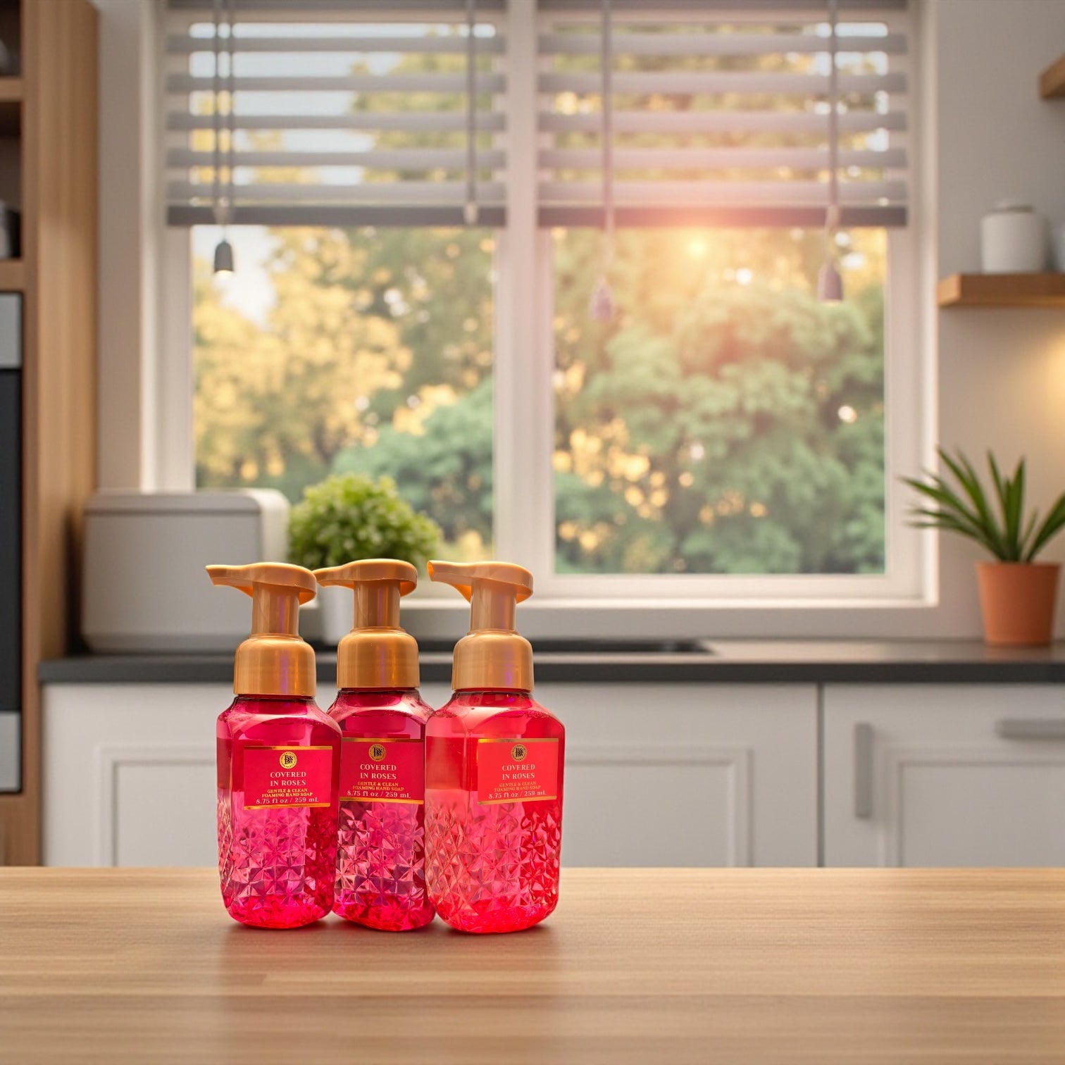 Hand soap Covered in roses set of (3 8.75fl oz ea)
