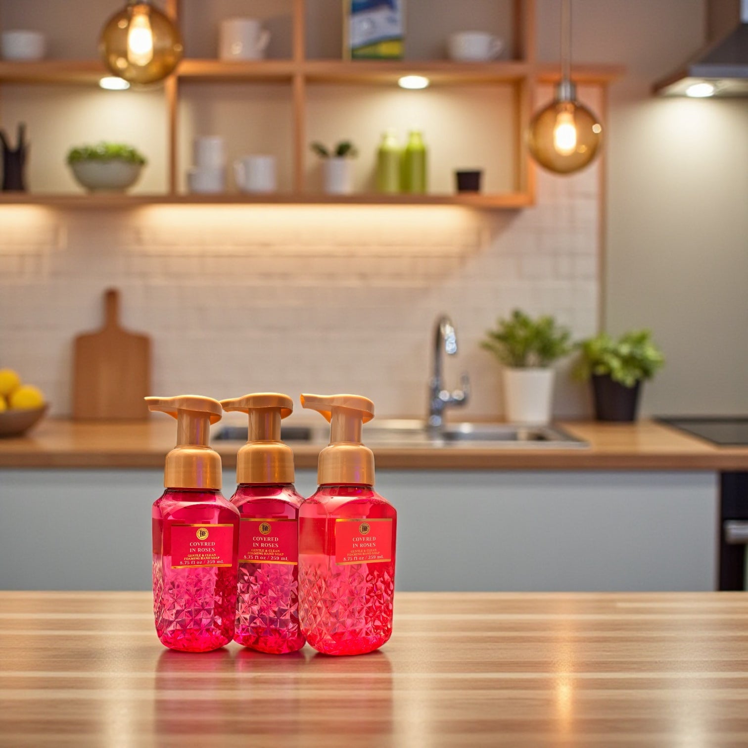 Hand soap Covered in roses set of (3 8.75fl oz ea)