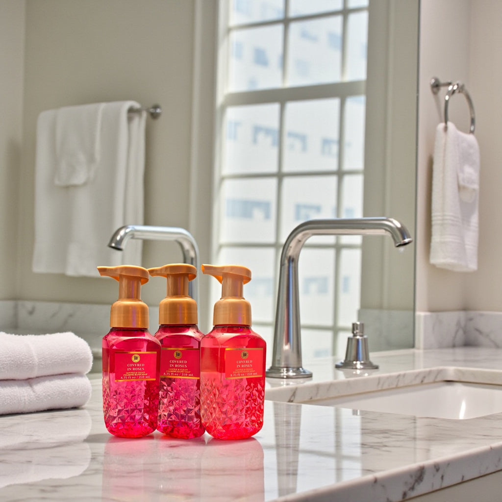 Hand soap Covered in roses set of (3 8.75fl oz ea)