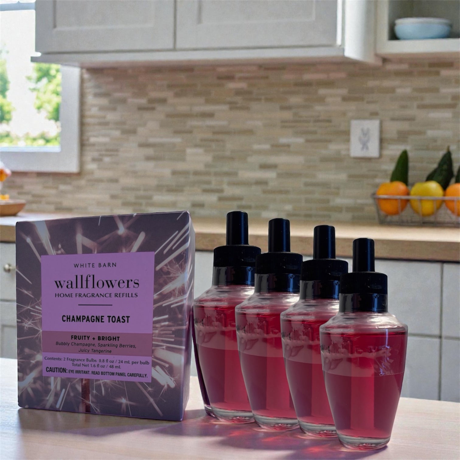 Champagne toast wallflowers 4pack 0.8 oz (ea) Home Fragrance refill plugs