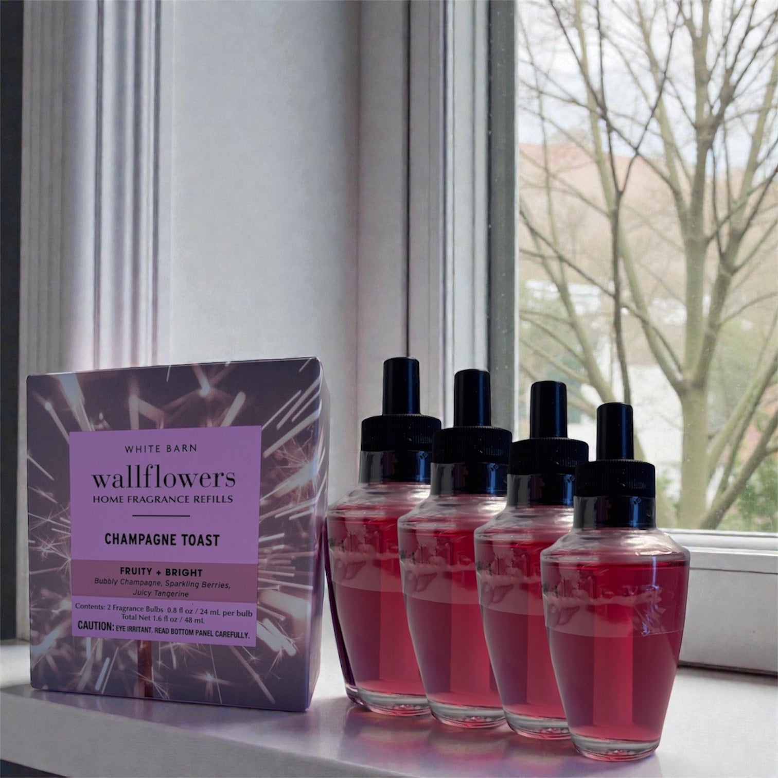Champagne toast wallflowers 4pack 0.8 oz (ea) Home Fragrance refill plugs
