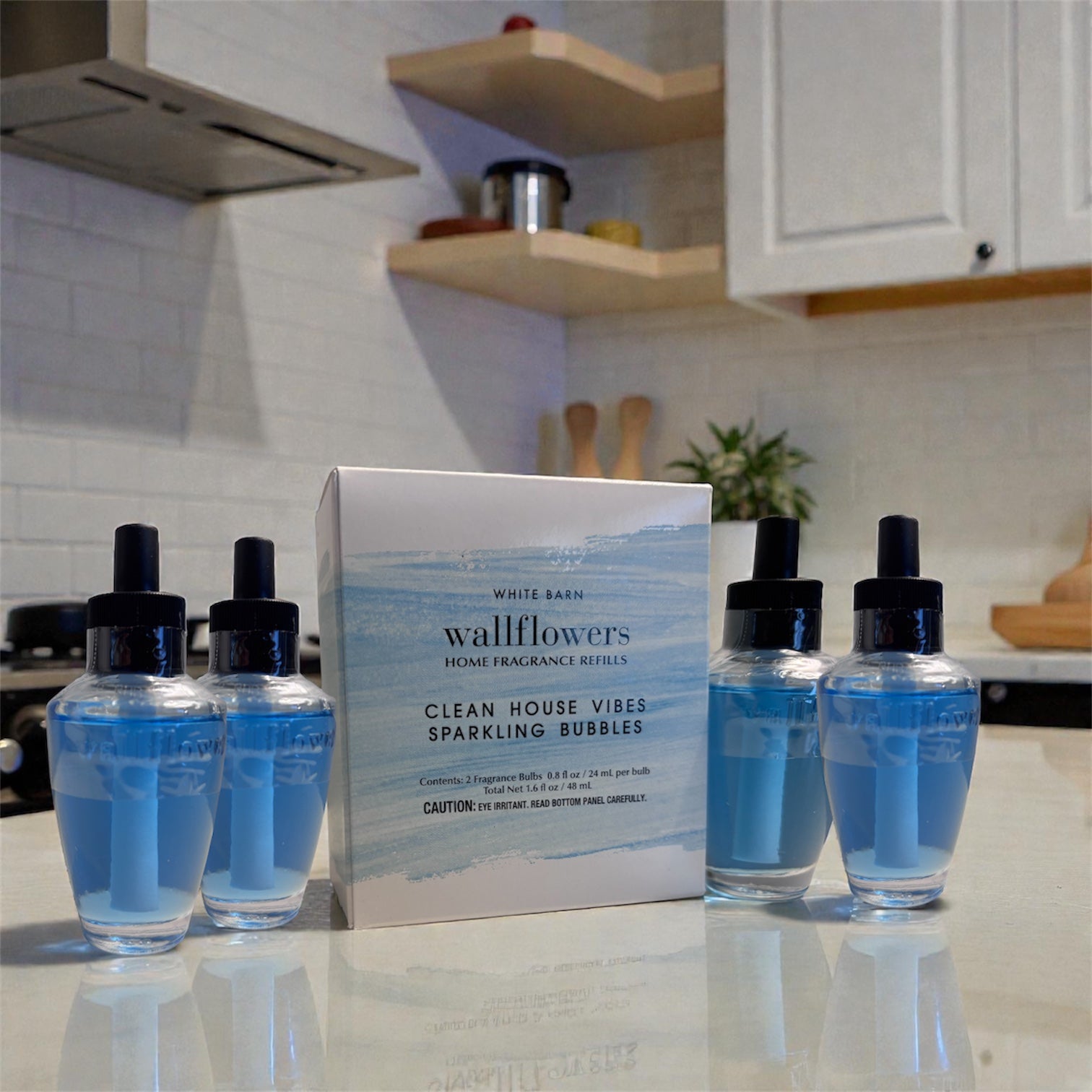 clean house vibes (sparklin bubbles) wallflowers 4pack 0.8 oz ea