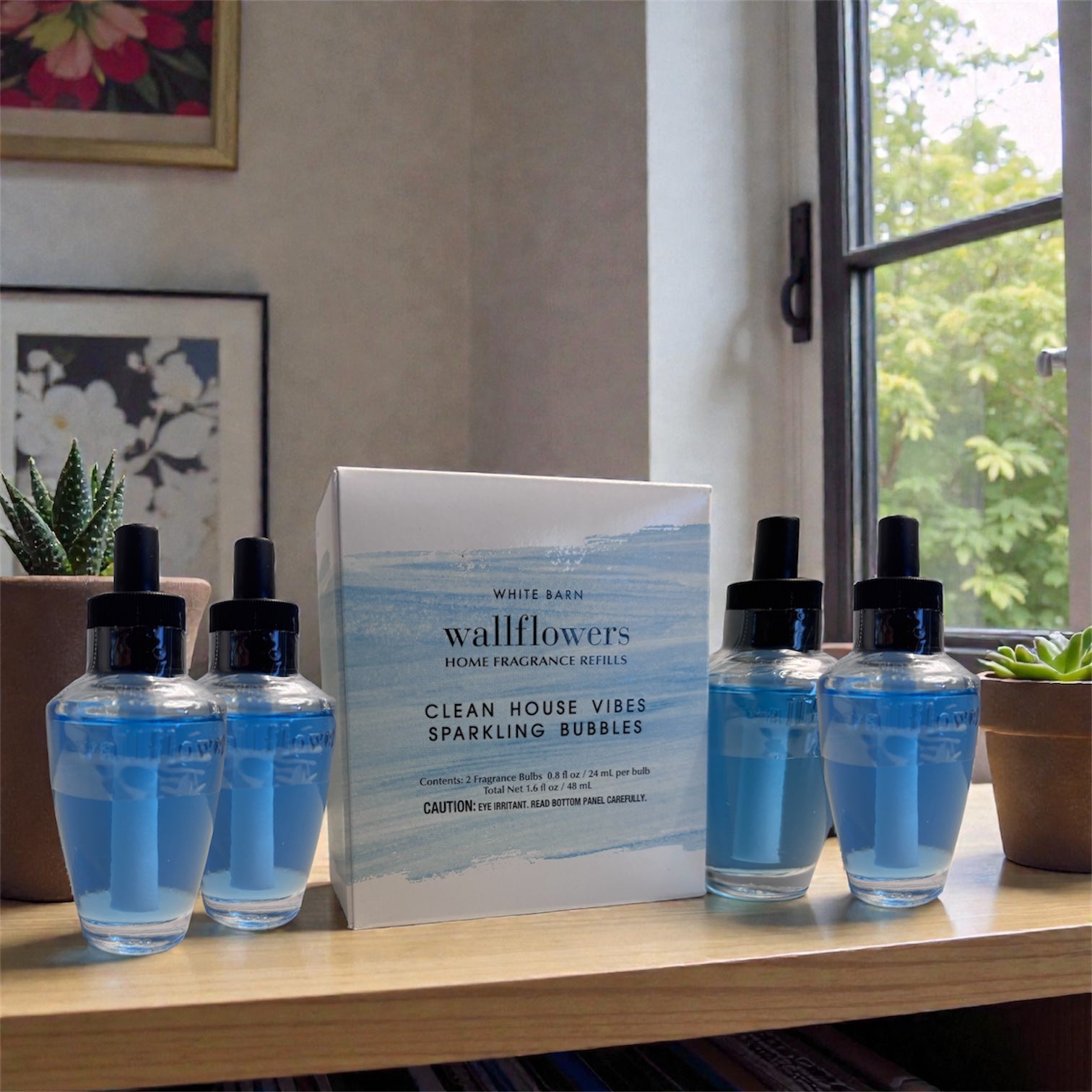clean house vibes (sparklin bubbles) wallflowers 4pack 0.8 oz ea