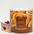 Cinnamon Bun Icing Scented Candle, Soy Wax Blend, 3-Wick, 14.5 oz, Cinnamon Bun, Icing, and Spices