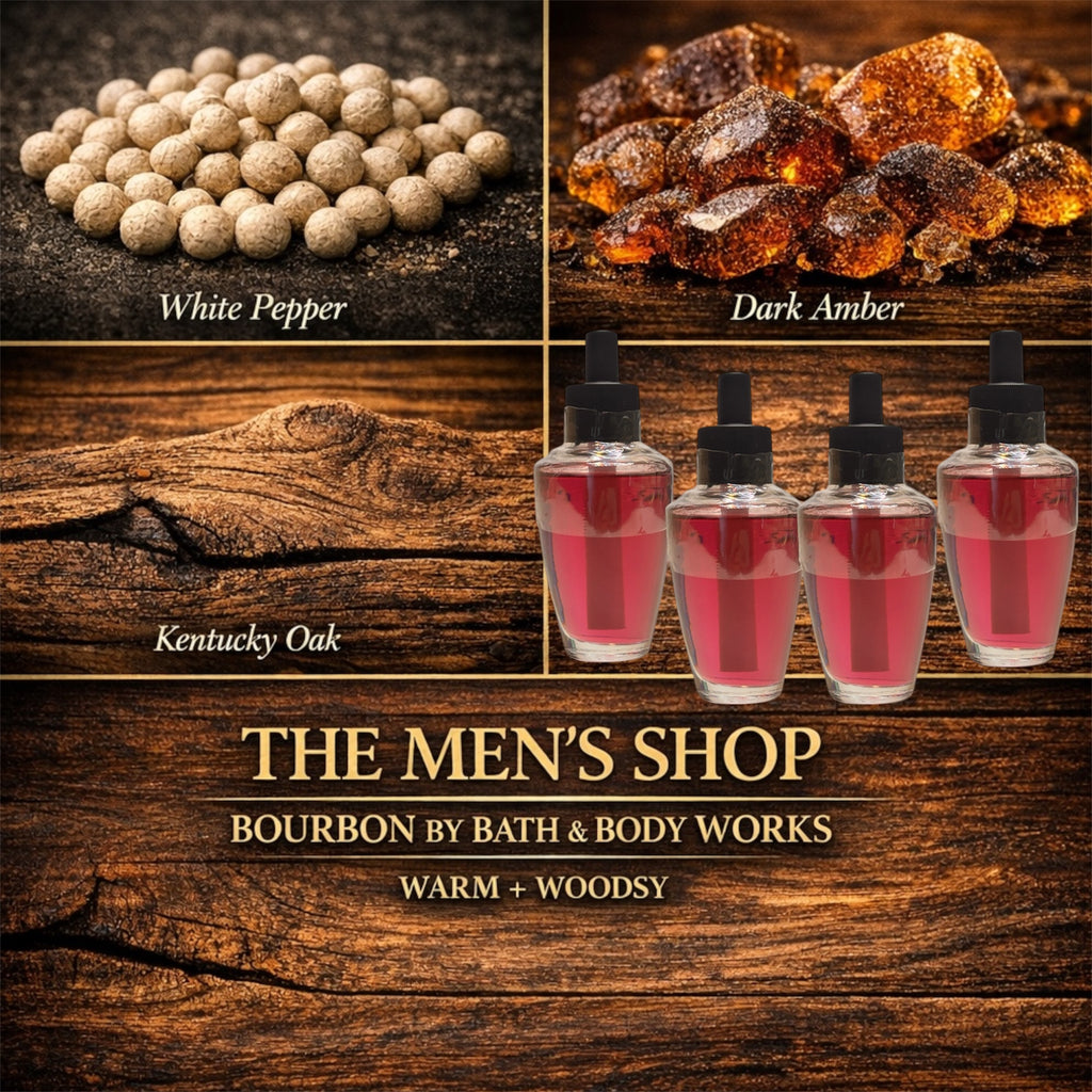 Home Fragances refill wallflowers Bourbon 4pack 0.8oz (ea) the men shop fragances