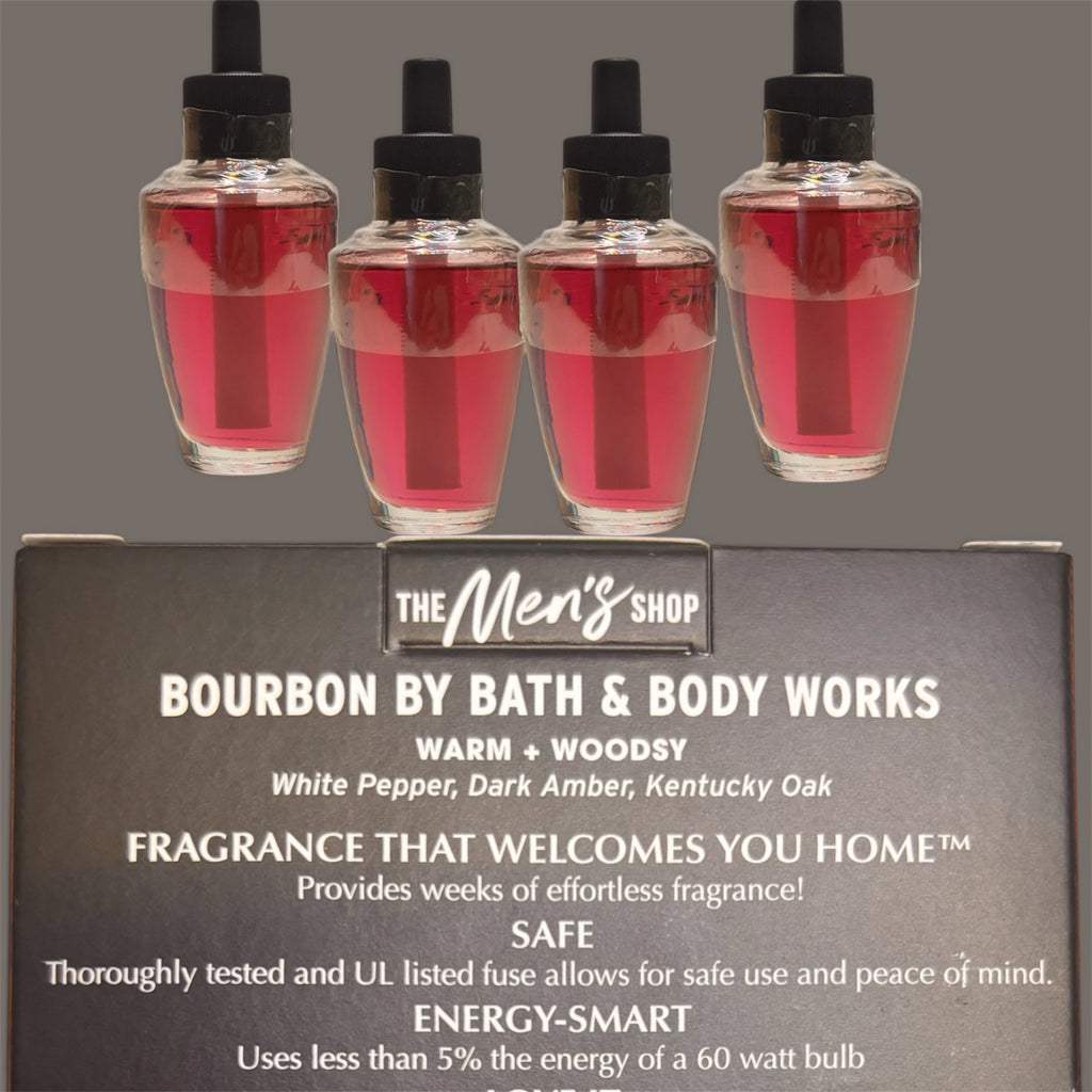 Home Fragances refill wallflowers Bourbon 4pack 0.8oz (ea) the men shop fragances