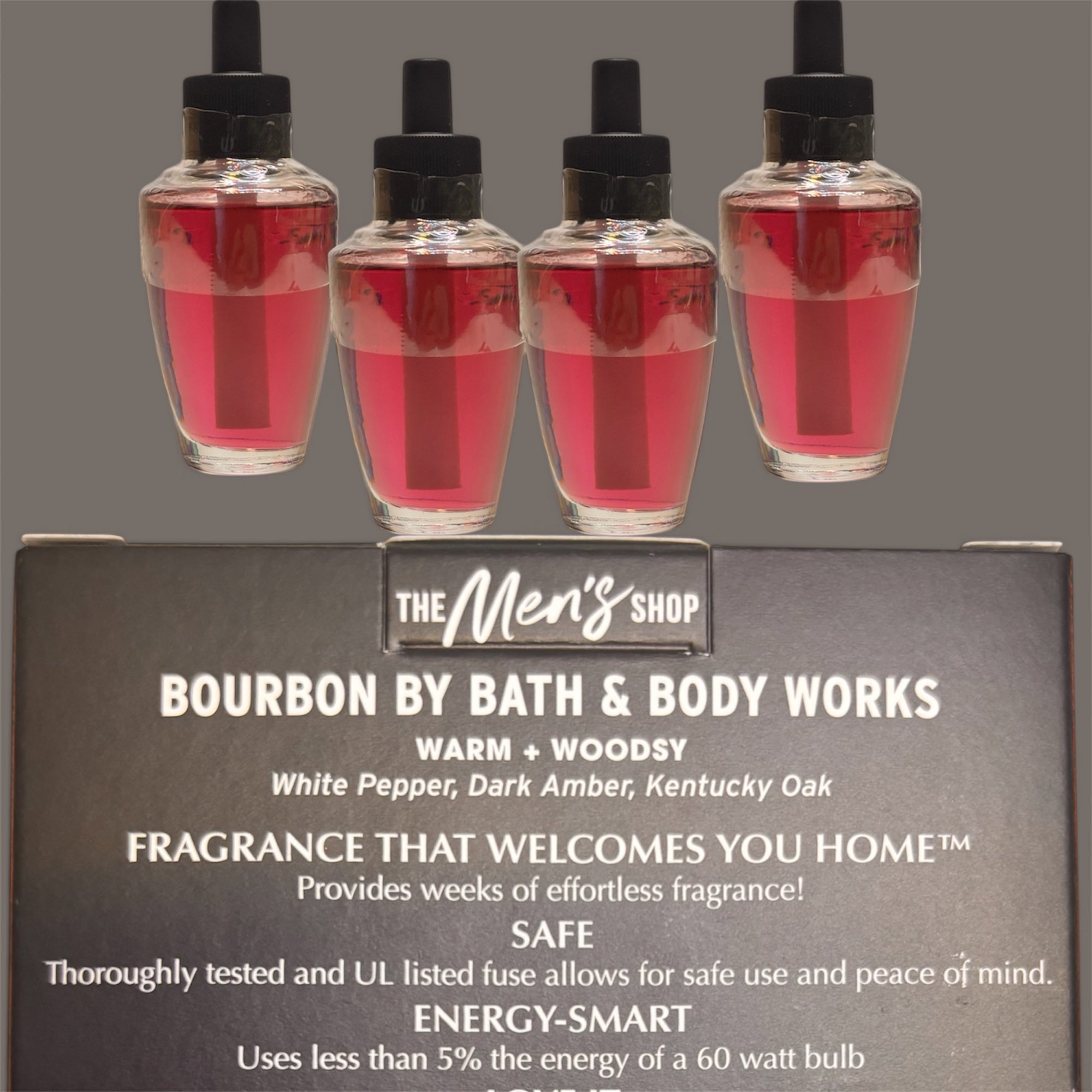 Home Fragances refill wallflowers Bourbon 4pack 0.8oz (ea) the men shop fragances