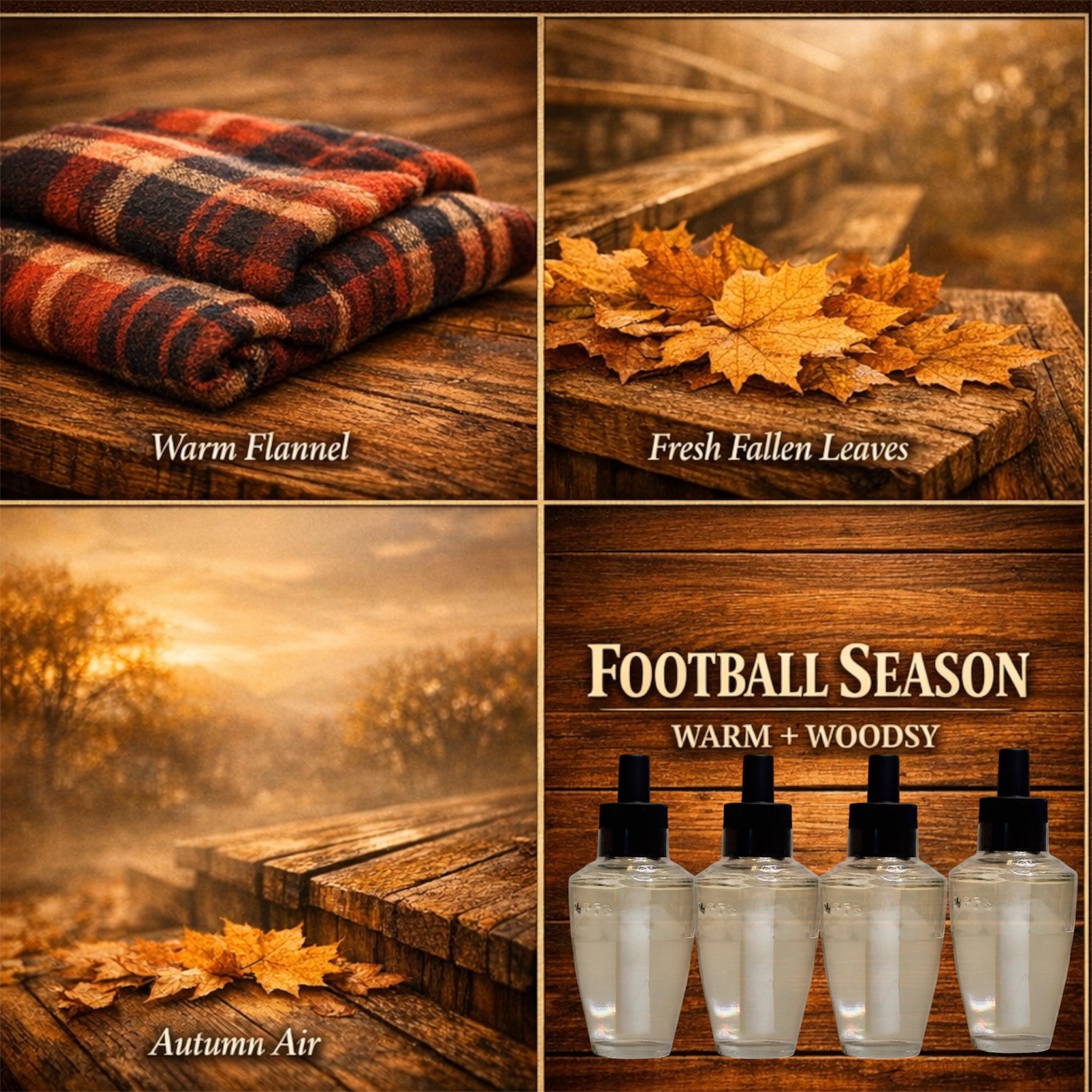 Football season wallflowers 4pack 0.8fl oz ea