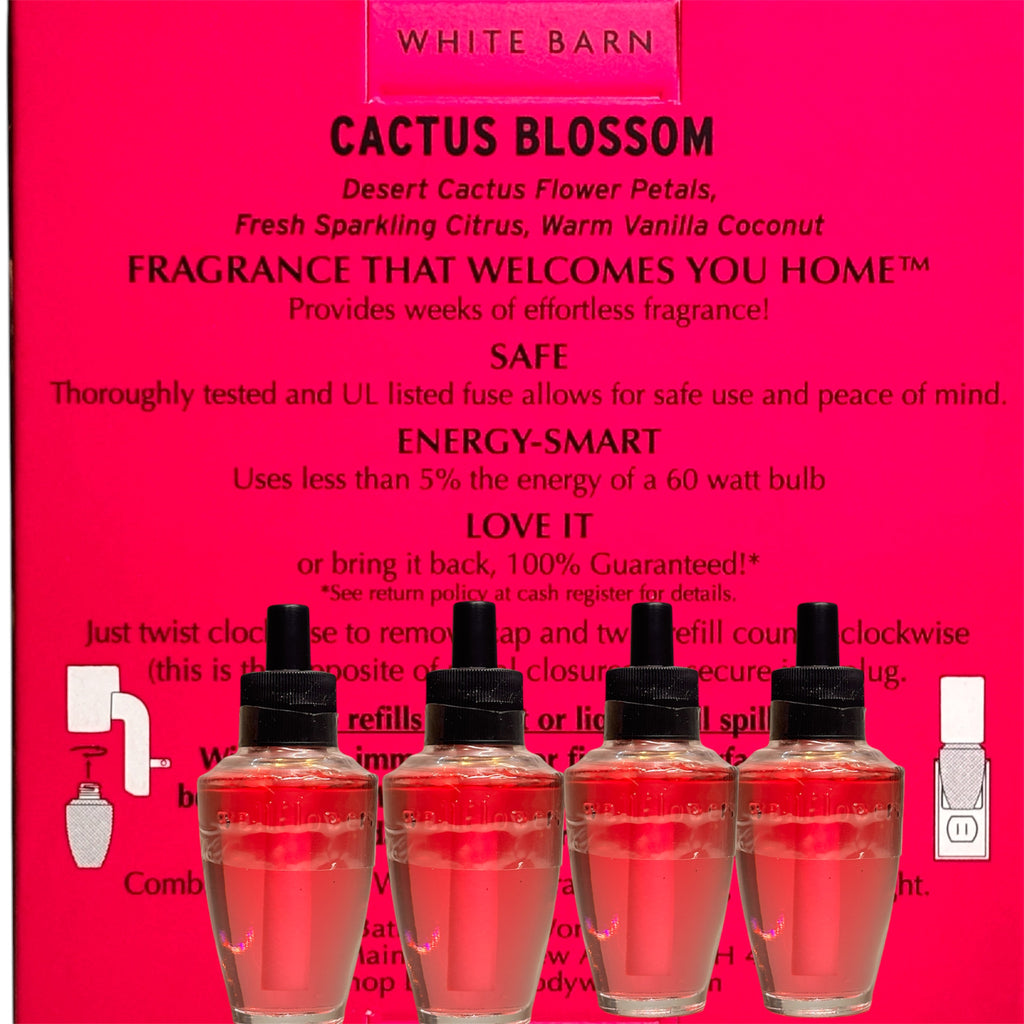 Cactus Blossom White Barn Wallflowers 4pack Botanicals & Blooms Home