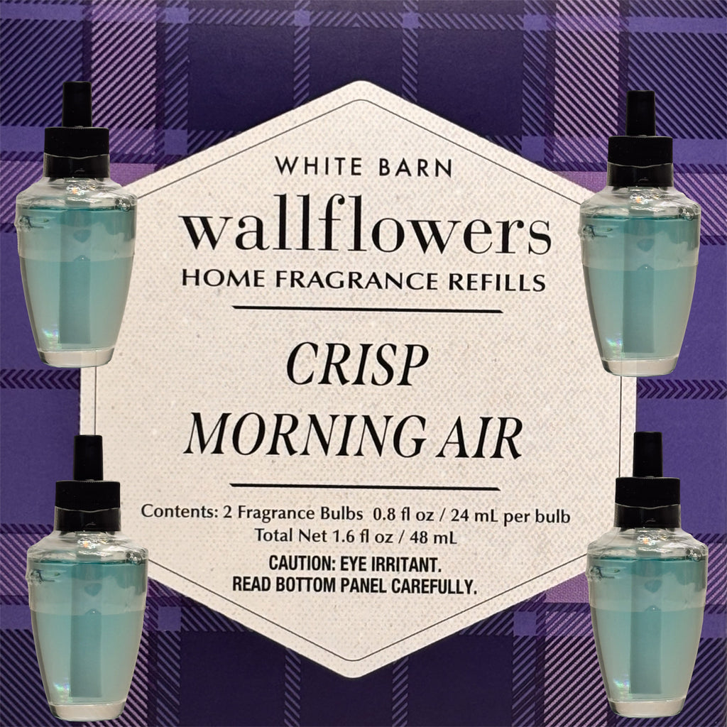White Barn Crisp Morning Air Wallflowers Refill 4pack/ Fresh & Clean Home Fragrance plugs
