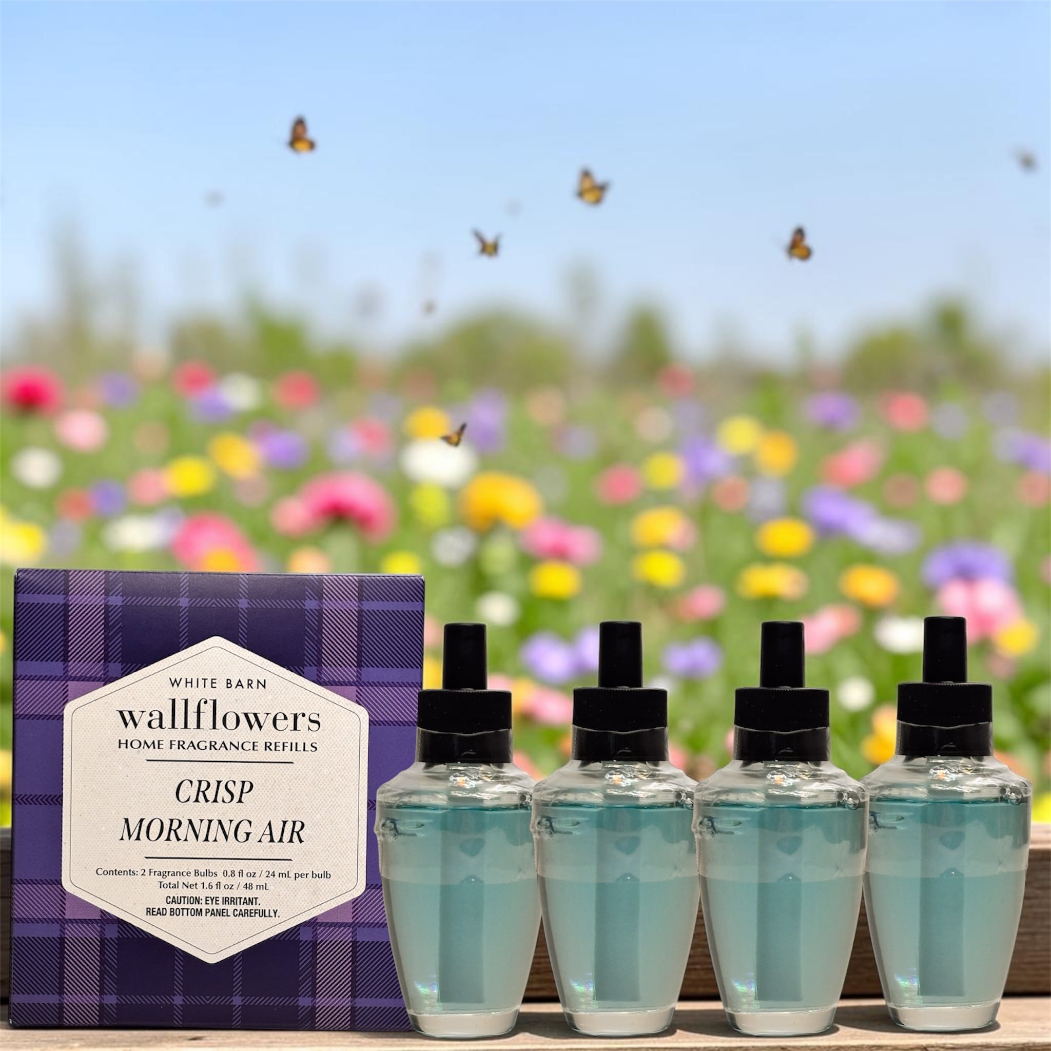 White Barn Crisp Morning Air Wallflowers Refill 4pack/ Fresh & Clean Home Fragrance plugs