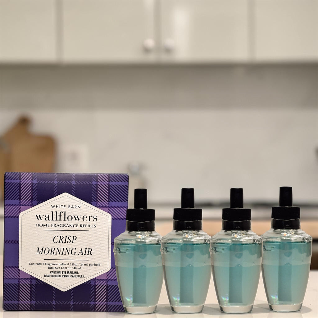 White Barn Crisp Morning Air Wallflowers Refill 4pack/ Fresh & Clean Home Fragrance plugs