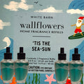 Tis the Sea-Sun White Barn Wallflowers Refill 4pack /Holiday Home Fragrances Plugs